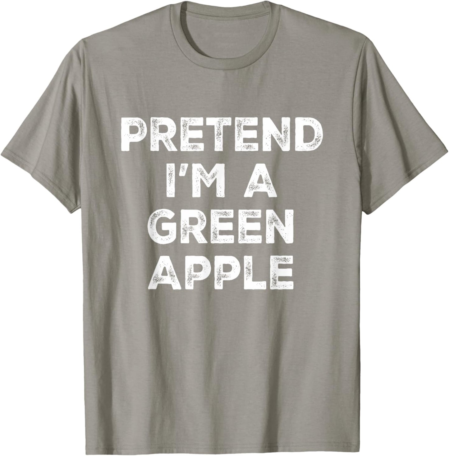 Pretend I'm A Green Apple Lazy Halloween Costume T-Shirt - T-Shirt | Sand