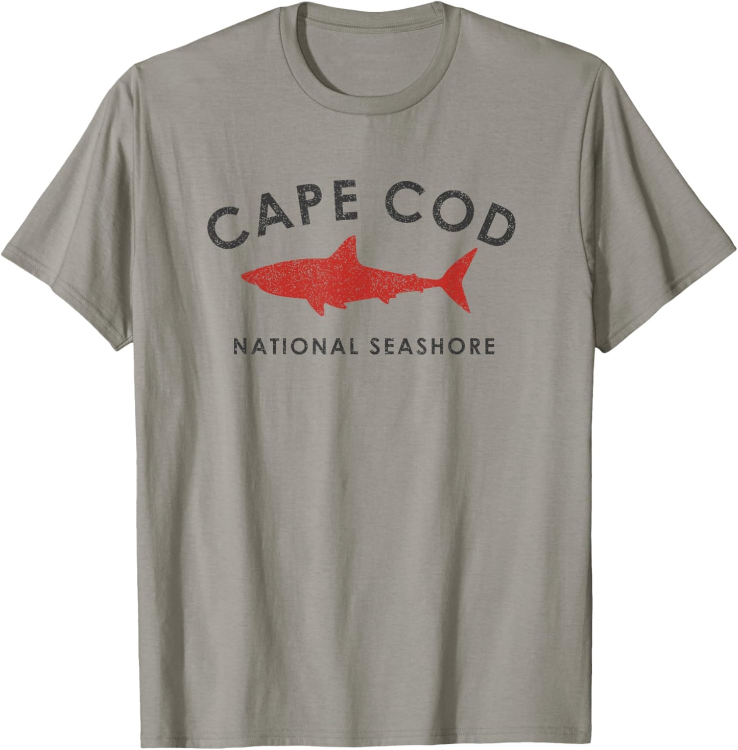 Vintage Cape Cod Shark Retro Throwback Boys Girls Souvenir T-Shirt - T-Shirt | Sand