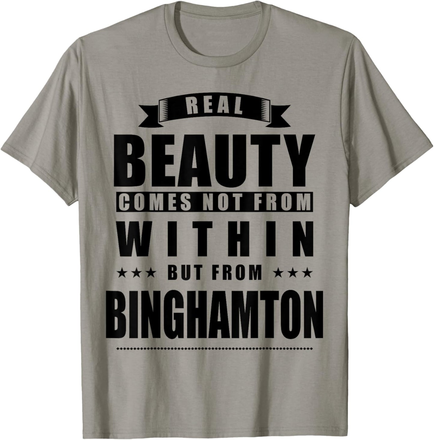 Binghamton - Funny Personalized City Gift T-Shirt - T-Shirt | Sand