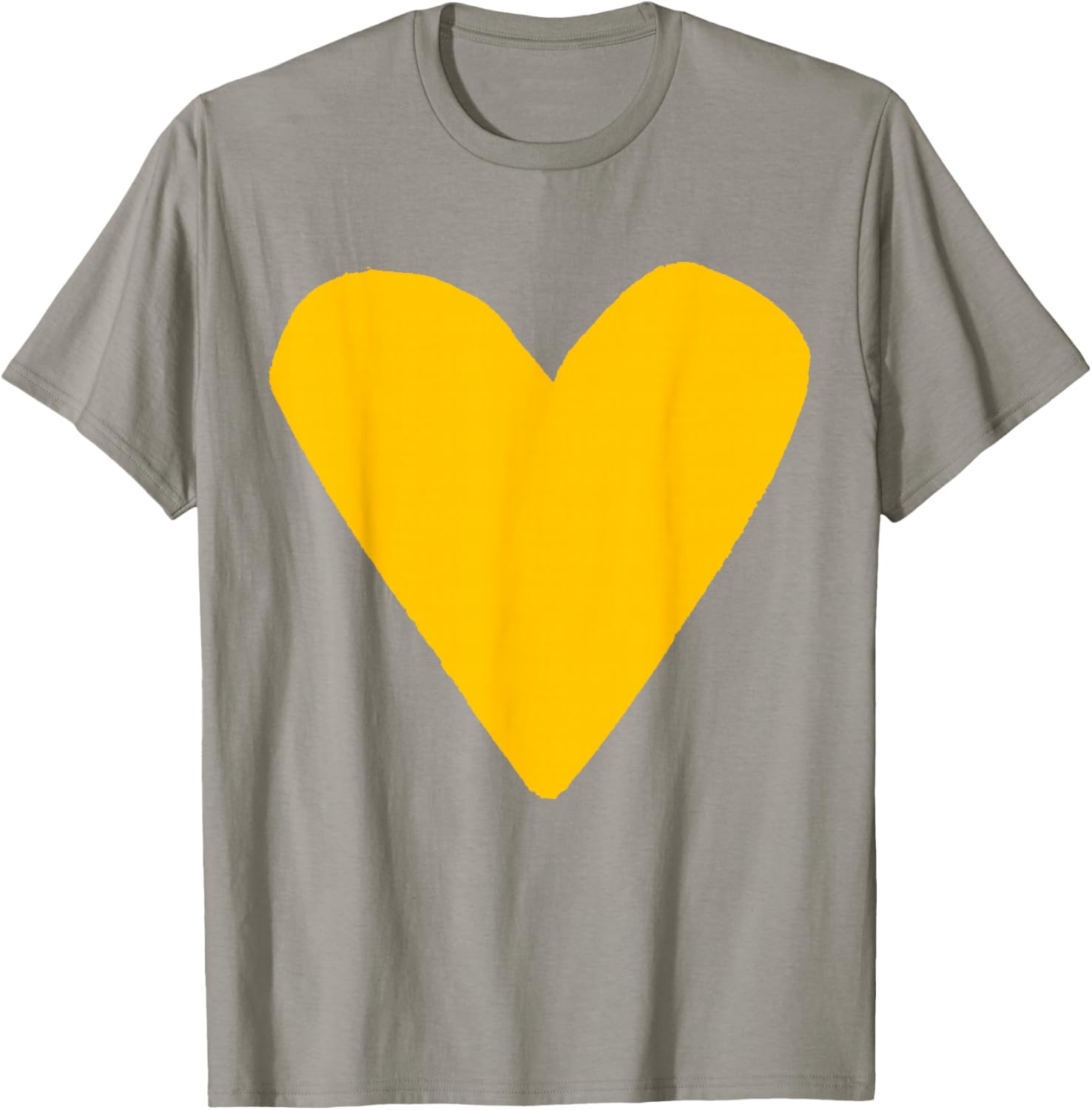 Yellow Orange Golden Heart Green T-Shirt - T-Shirt | Sand