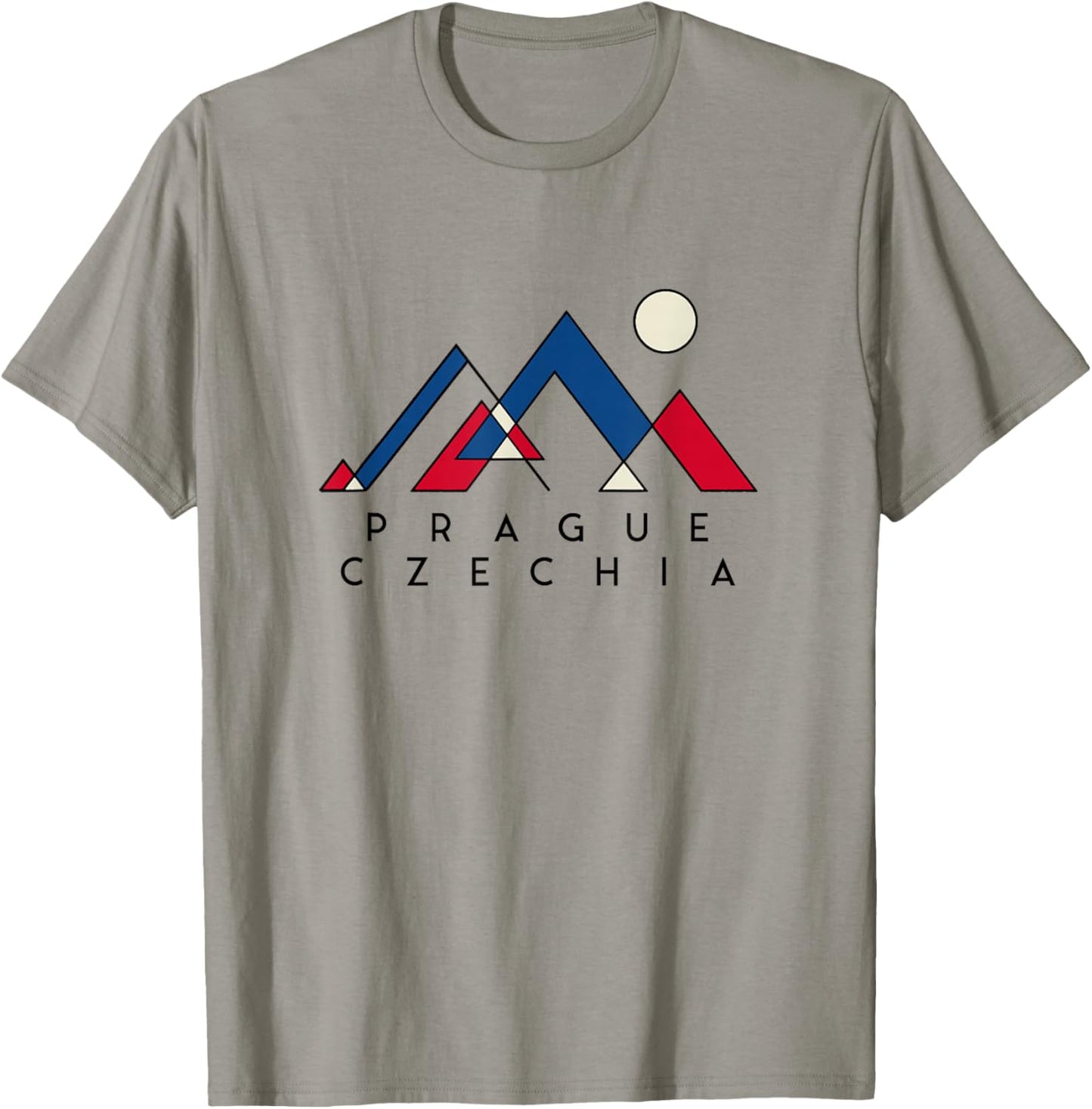 Prague Czech Republic | Prague Czechia | Prague Abstract T-Shirt - T-Shirt | Sand