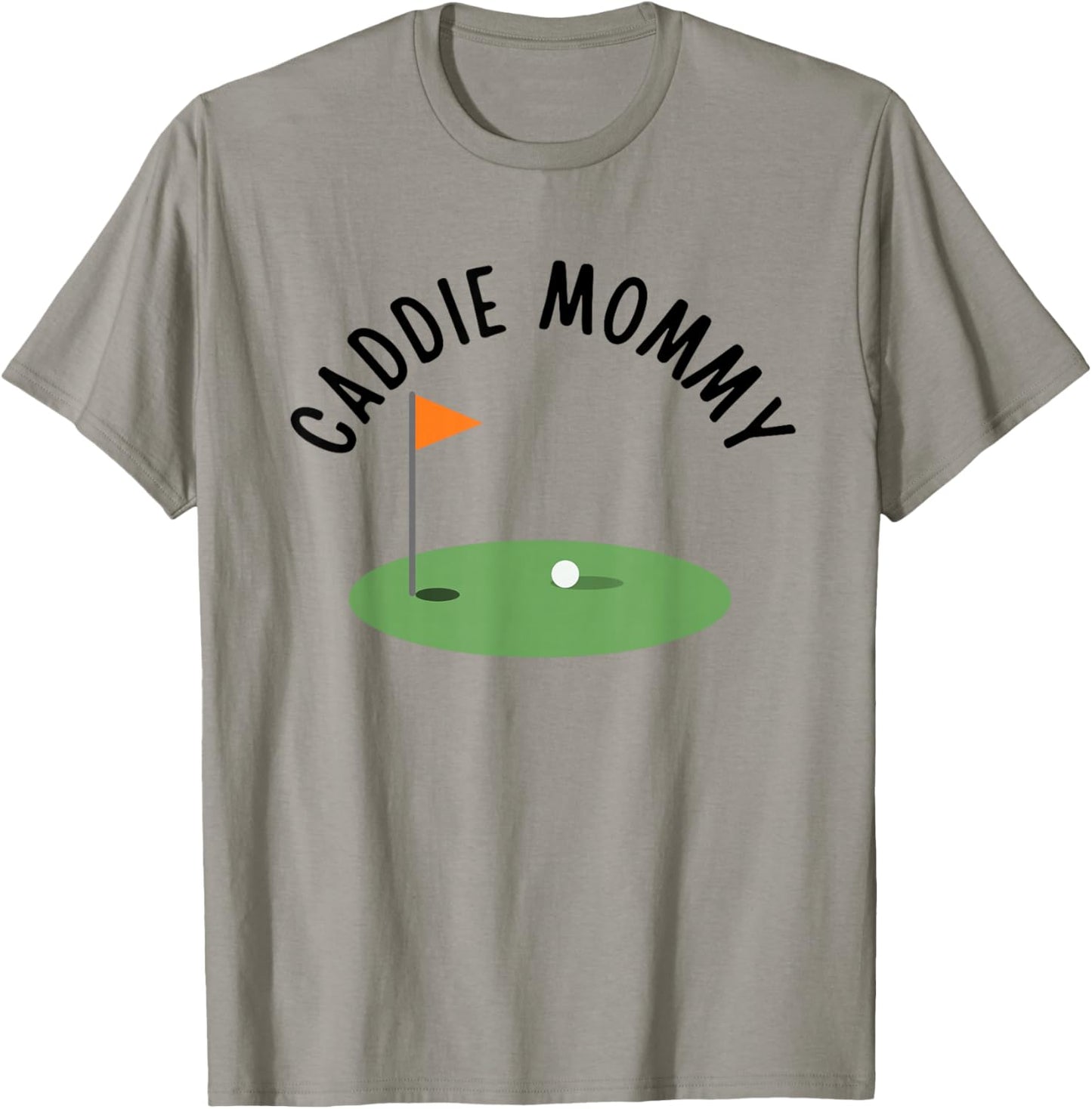 Caddie Mommy Cute Matching Birthday Golf Party T-Shirt - T-Shirt | Sand