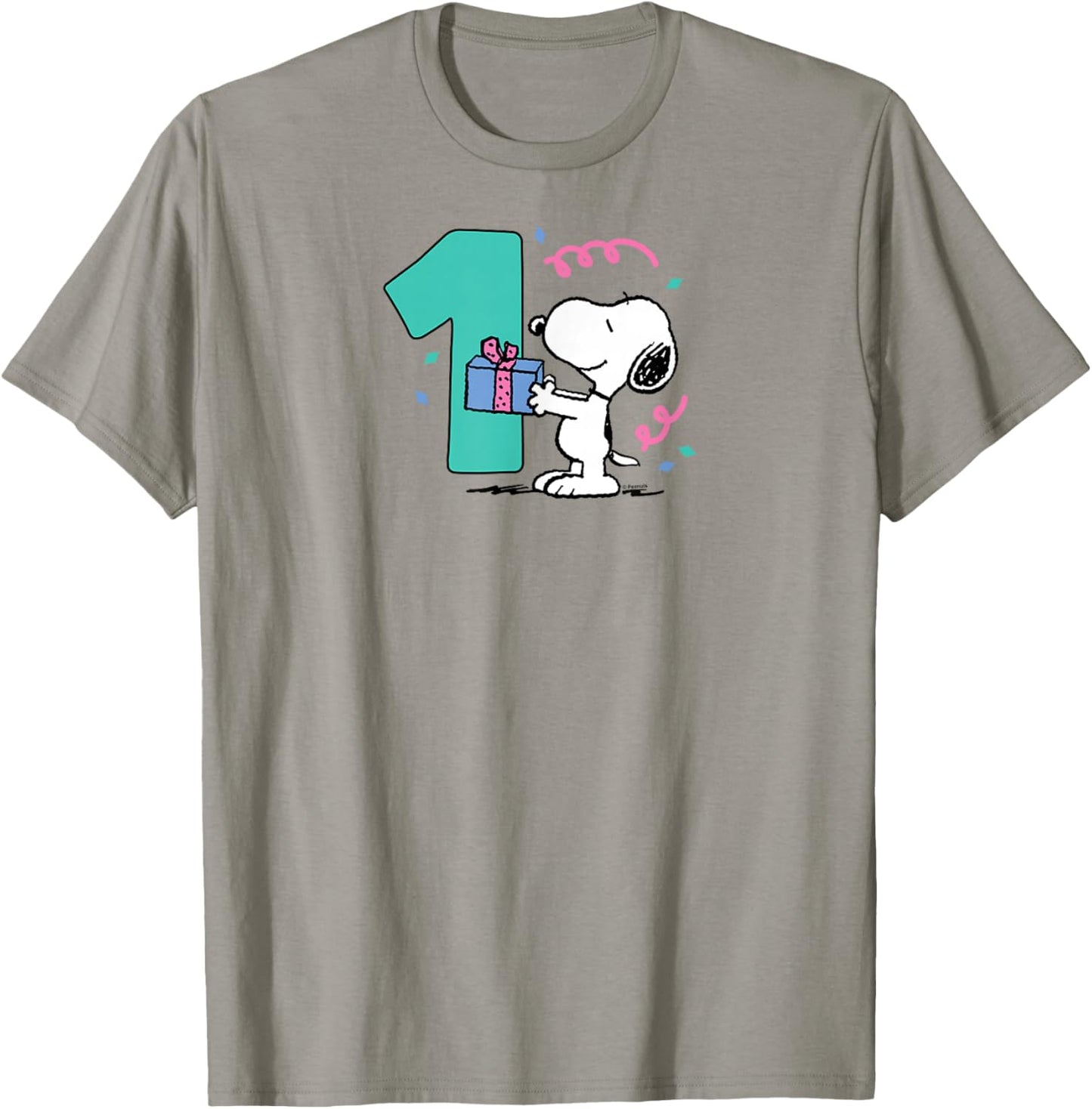 Peanuts - Snoopy 1st Birthday Party T-Shirt - T-Shirt | Sand
