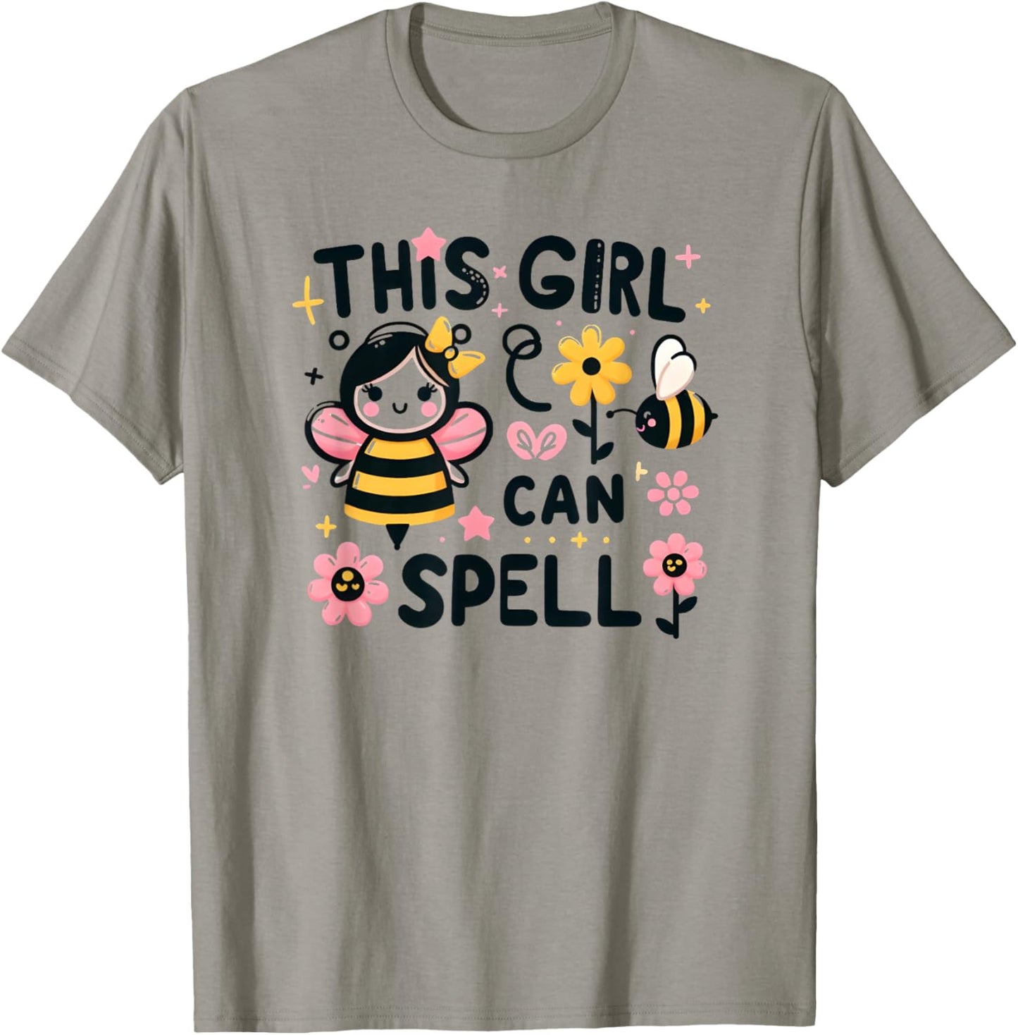 School Competition Spelling Bee This Girl Can Spell T-Shirt - T-Shirt | Sand