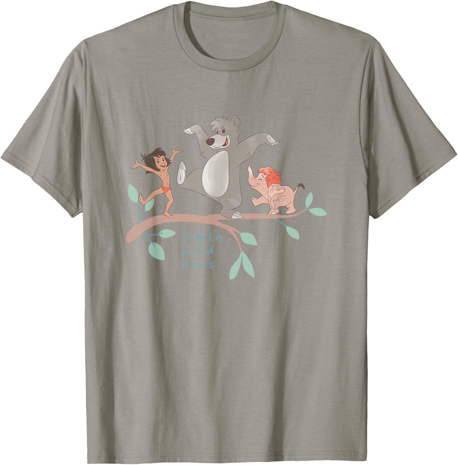 Disney The Jungle Book Little Wild Ones Best Trio Chest Logo T-Shirt - T-Shirt | Sand