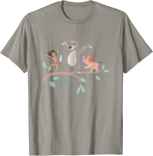 Disney The Jungle Book Little Wild Ones Best Trio Chest Logo T-Shirt - T-Shirt | Sand