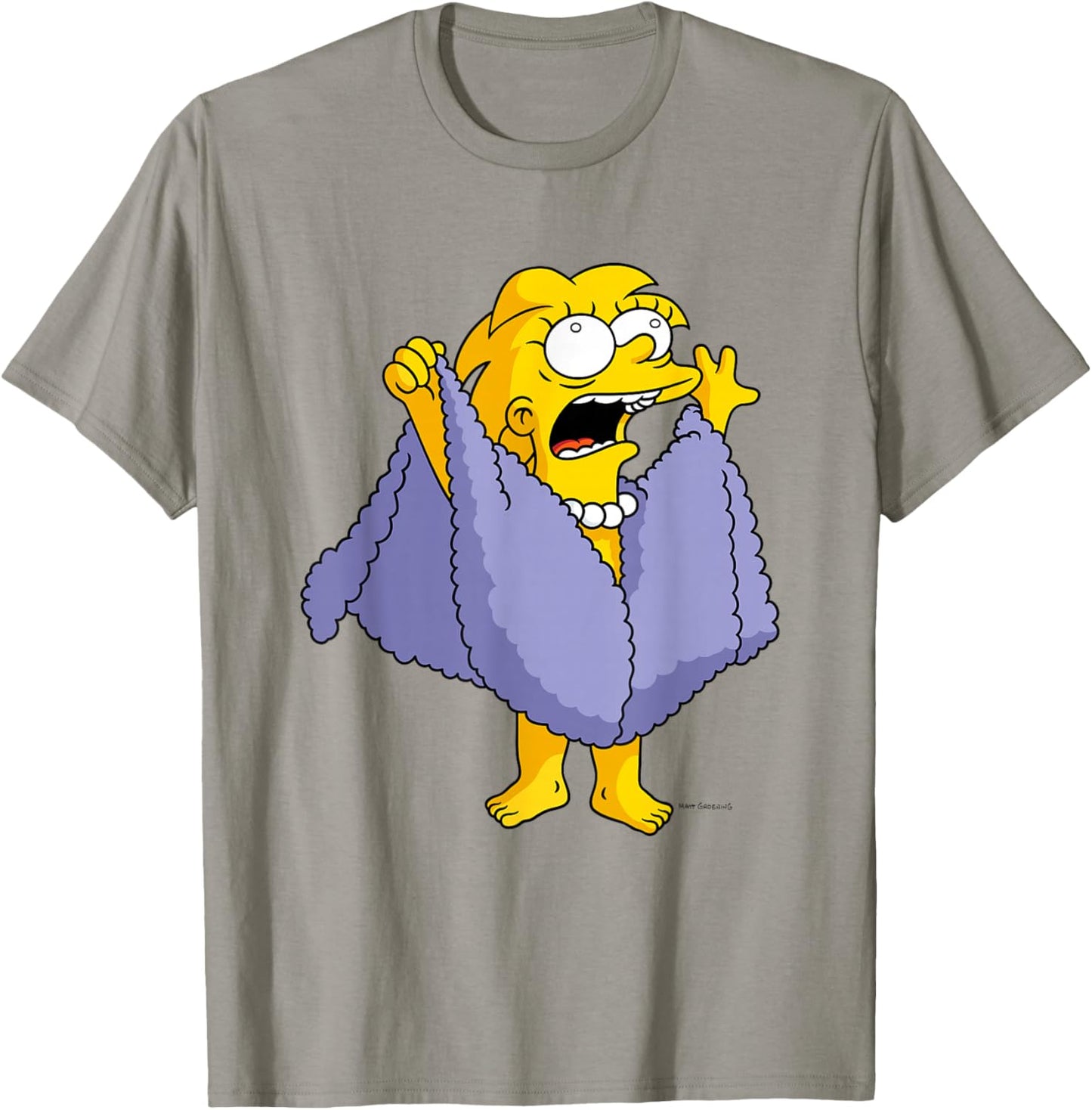 The Simpsons Iconic I Am Lizard Queen Big Chest Portrait T-Shirt - T-Shirt | Sand