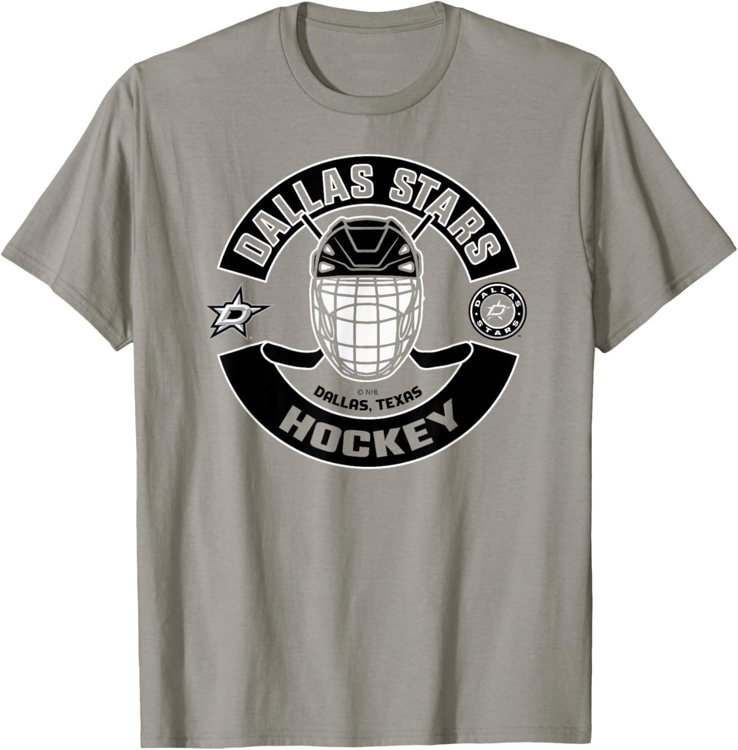 Dallas Stars Mask Green Officially Licensed T-Shirt - T-Shirt | Sand