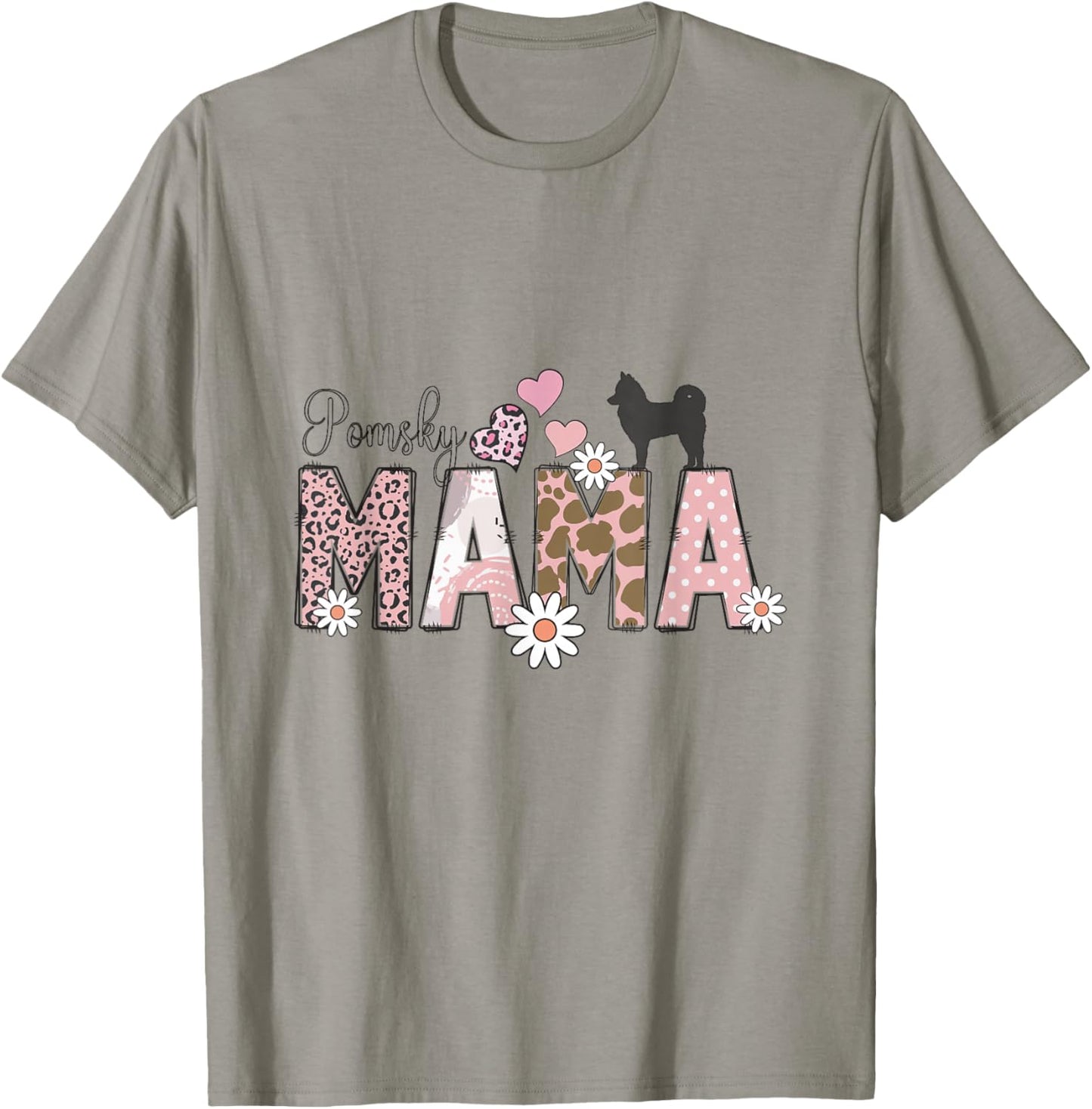 Pomsky Dog T-Shirt - T-Shirt | Sand