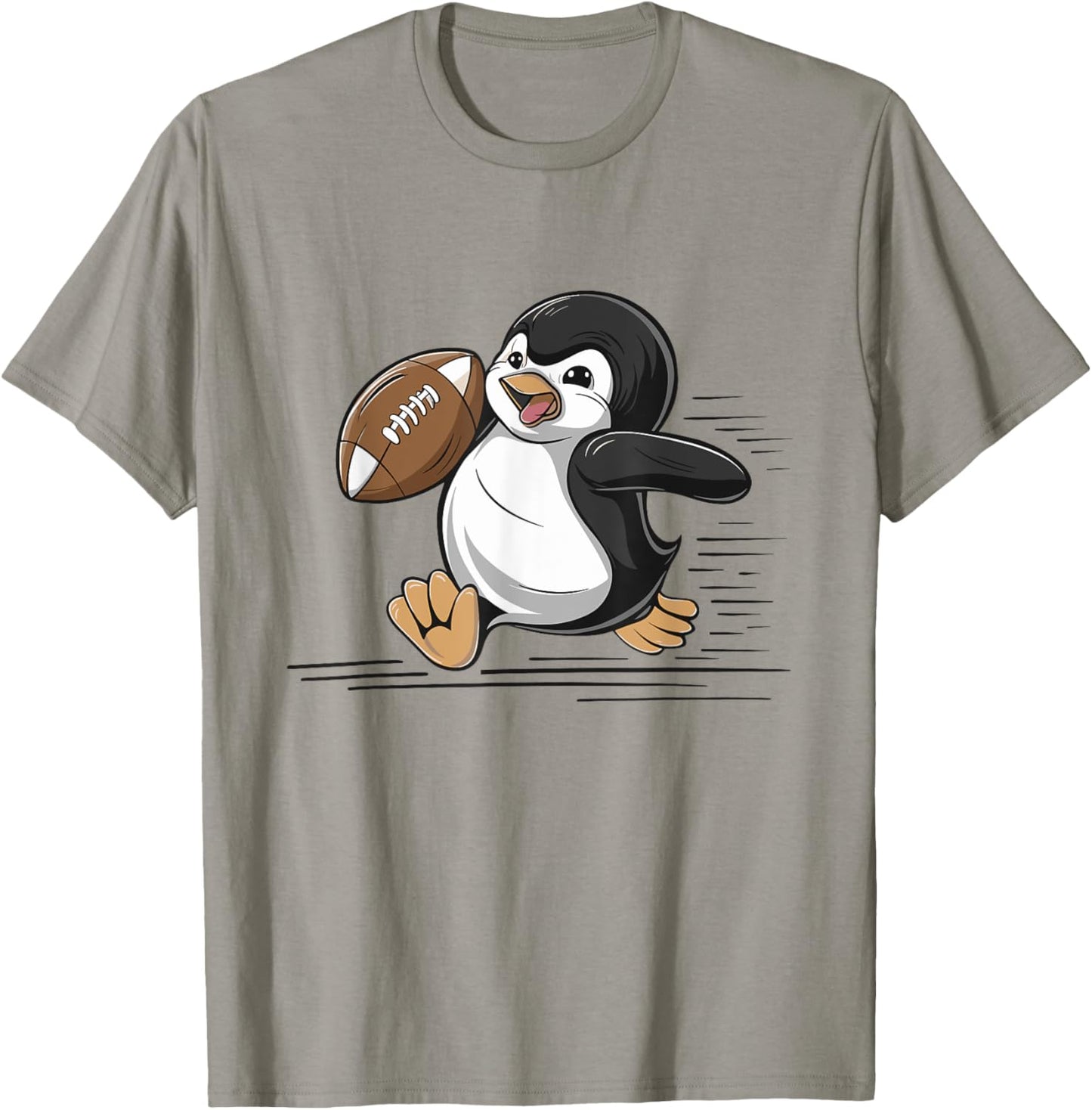 Penguin Playing Football Player Sports T-Shirt - T-Shirt | Sand
