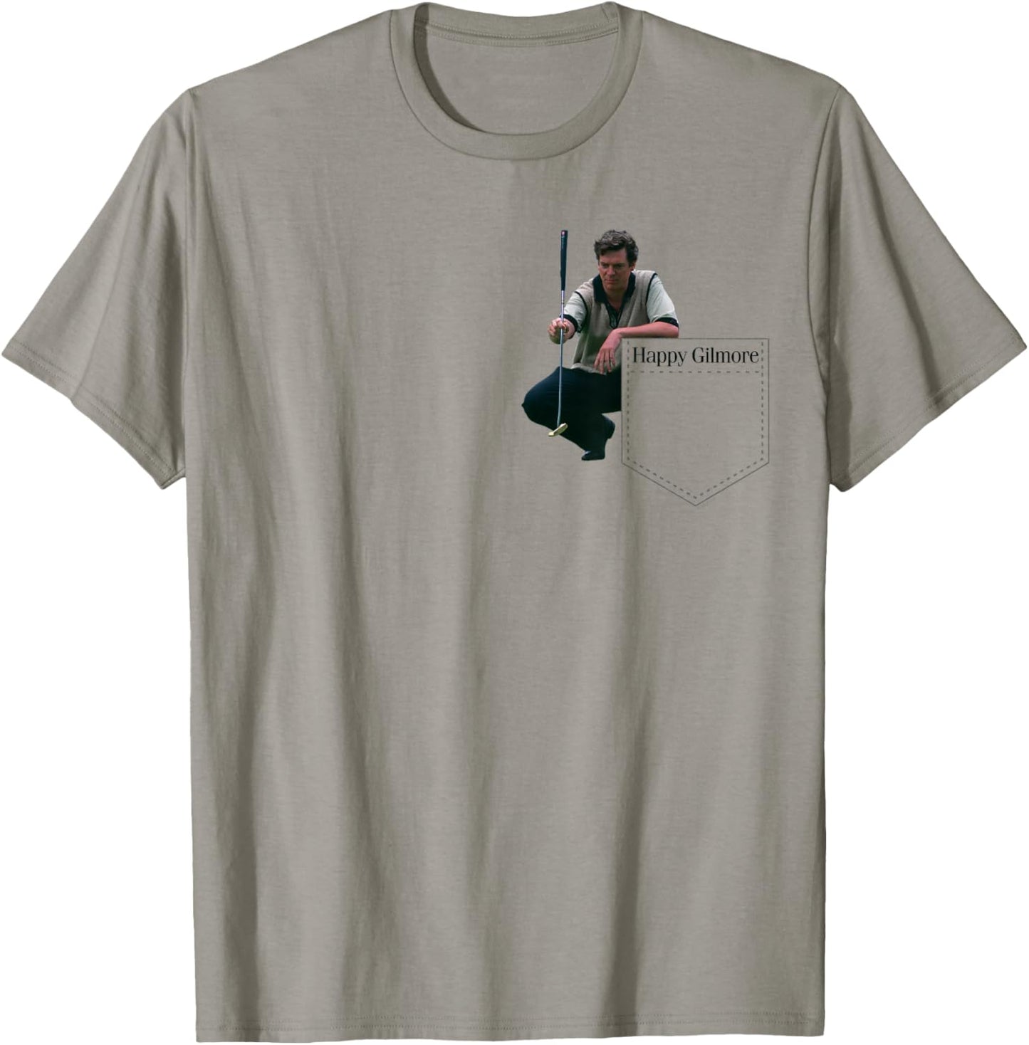 Happy Gilmore Shooter McGavin Putter Pocket Hit T-Shirt - T-Shirt | Sand