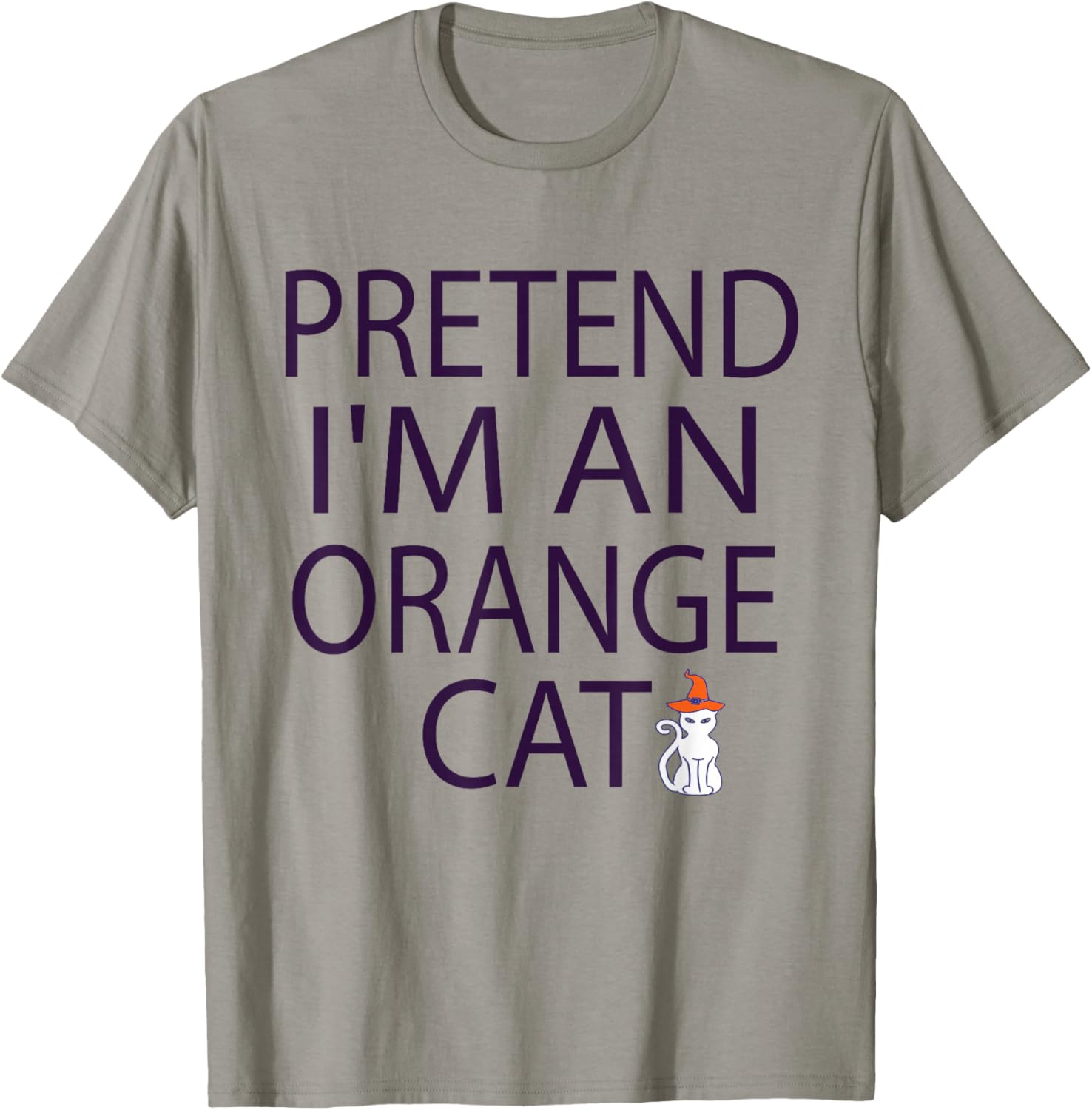 Pretend I'm An Orange Cat Halloween Costume 2024 Men Women Kids T-Shirt - T-Shirt | Sand