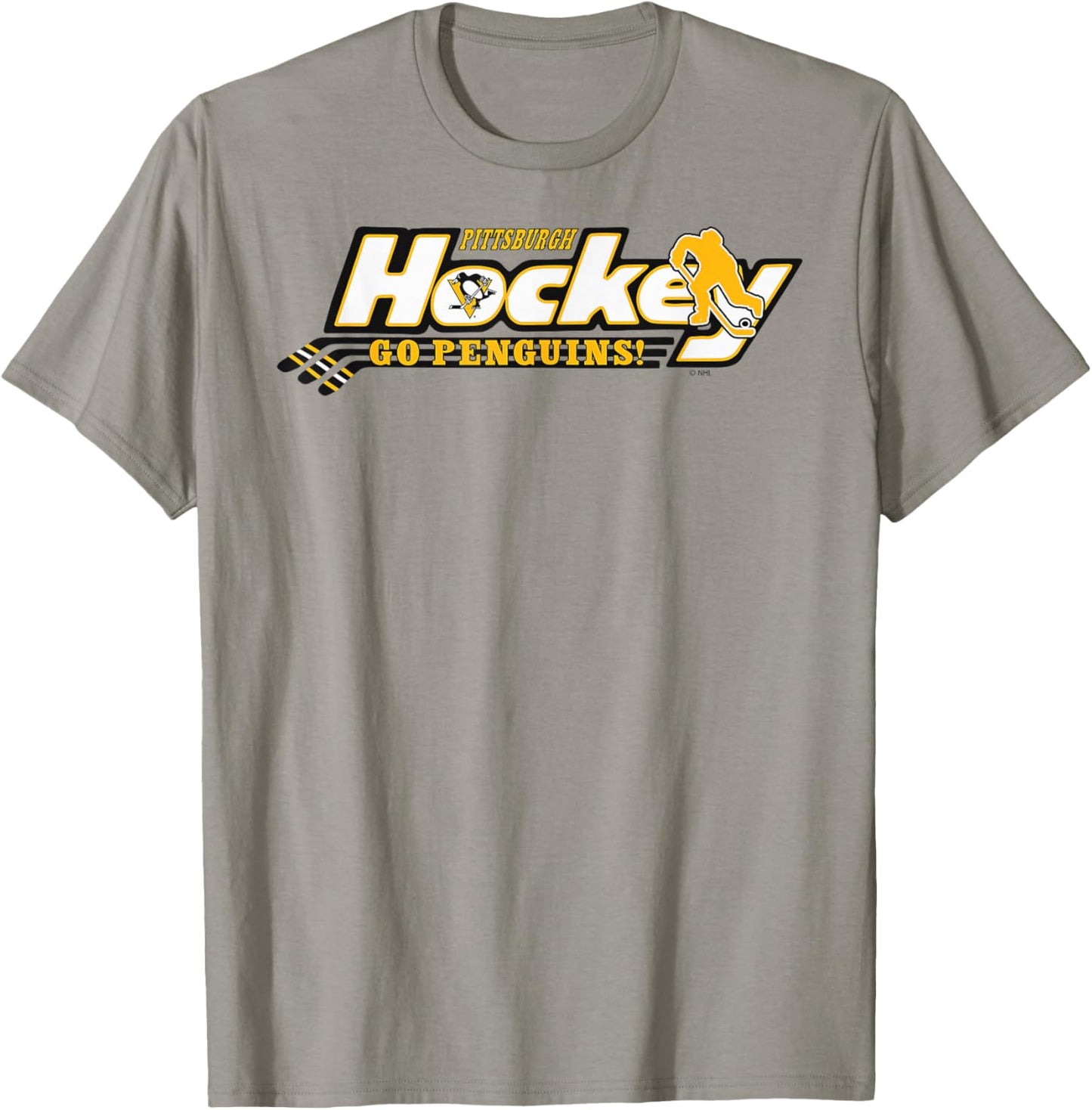 Pittsburgh Penguins Hockey Gray Officially Licensed T-Shirt - T-Shirt | Sand