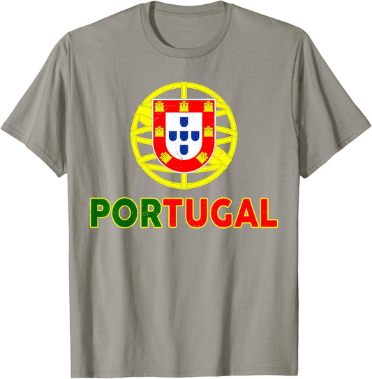 Men Portugal Toddler Kids Boys Women Pride Portuguese Flag T-Shirt - T-Shirt | Sand