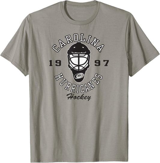 Carolina Hurricanes Hockey Mask Red Officially Licensed T-Shirt - T-Shirt | Sand