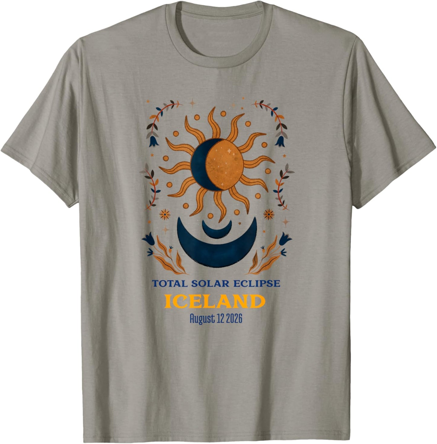 Total Solar Eclipse Iceland August 2026 T-Shirt - T-Shirt | Sand