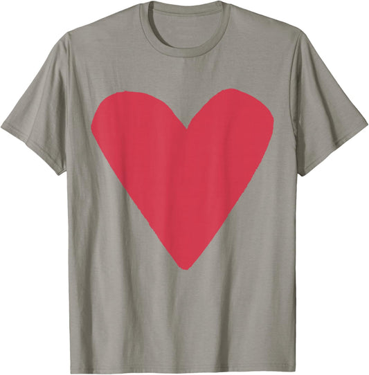 Red Heart Light Blue T-Shirt - T-Shirt | Sand