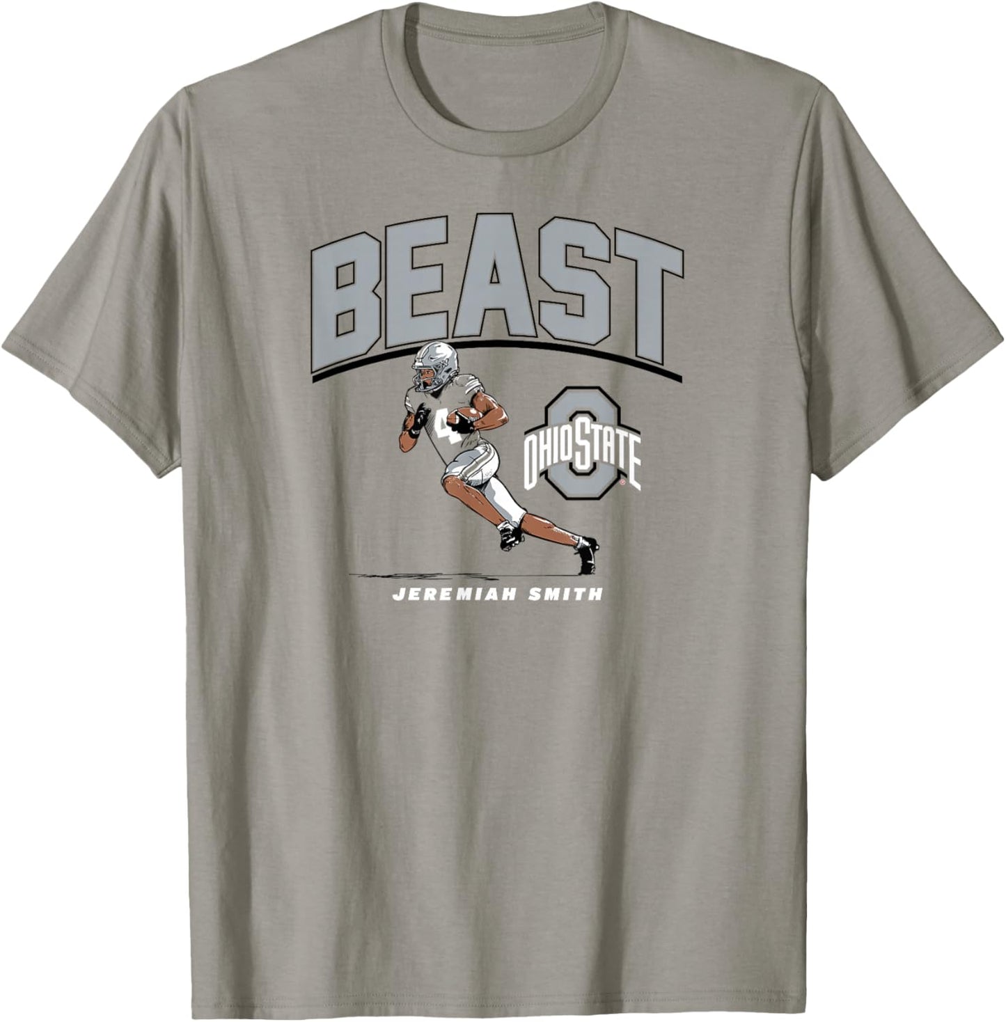 Jeremiah Smith - Beast (Red) - Ohio State Football T-Shirt - T-Shirt | Sand