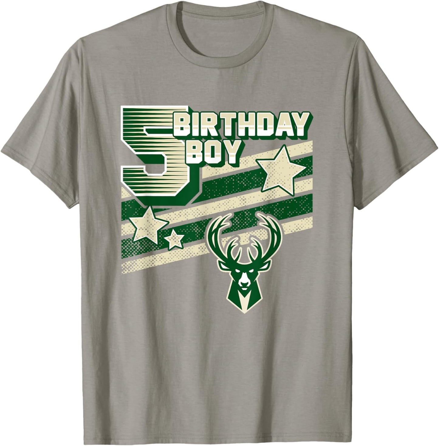 NBA Milwaukee Bucks 5th Birthday Boy T-Shirt - T-Shirt | Sand