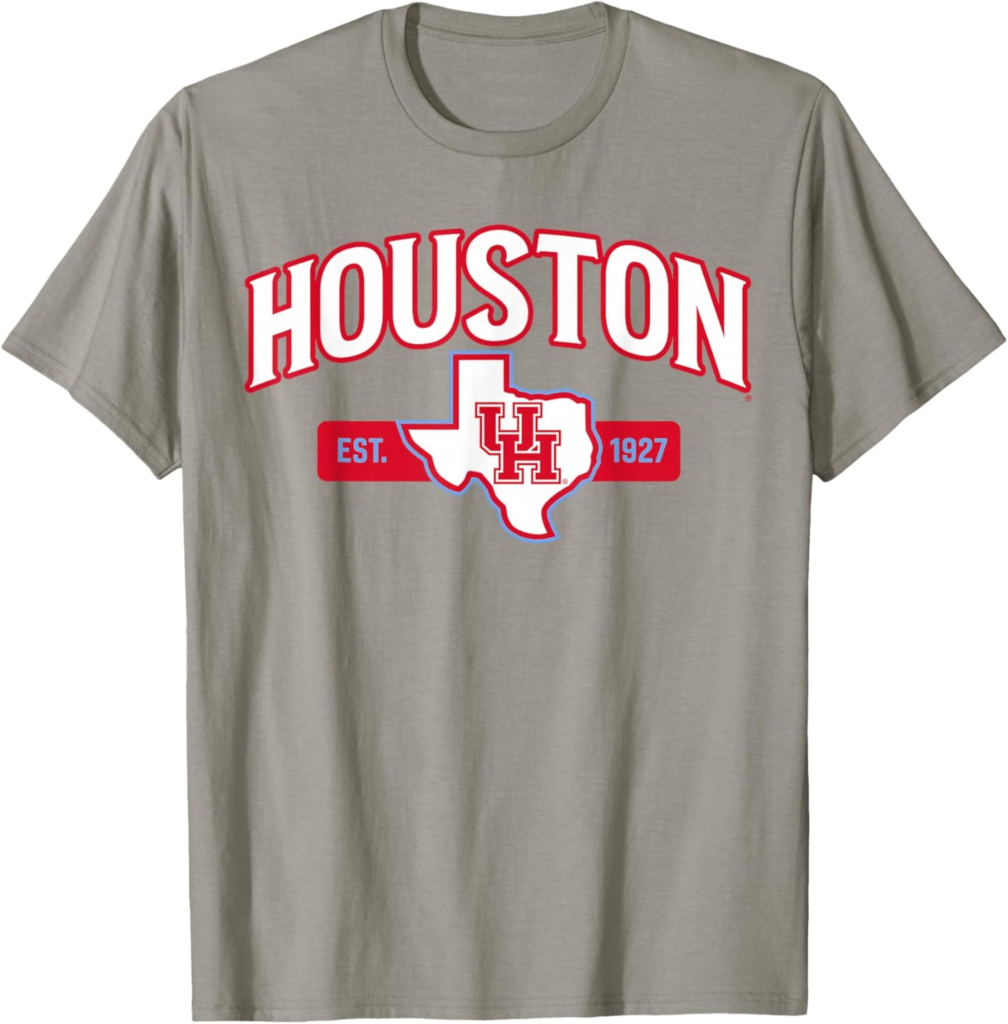 University of Houston | Houston Blue Collection State Logo T-Shirt - T-Shirt | Sand