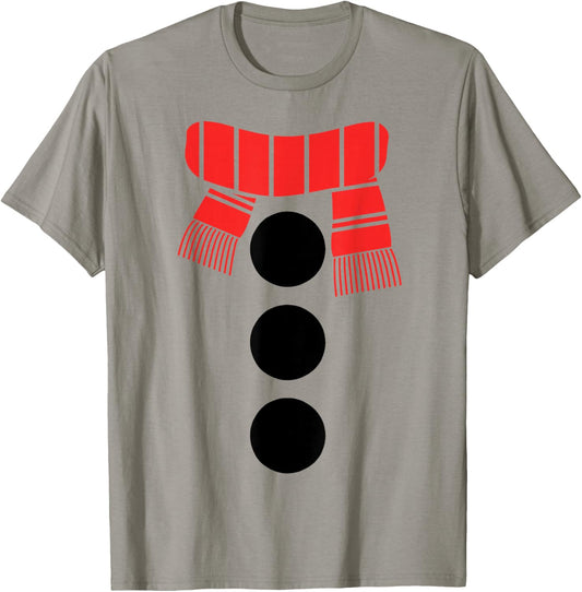 Snowman Shirt Adult Kids Men Women White Snowman Costume T-Shirt - T-Shirt | Sand