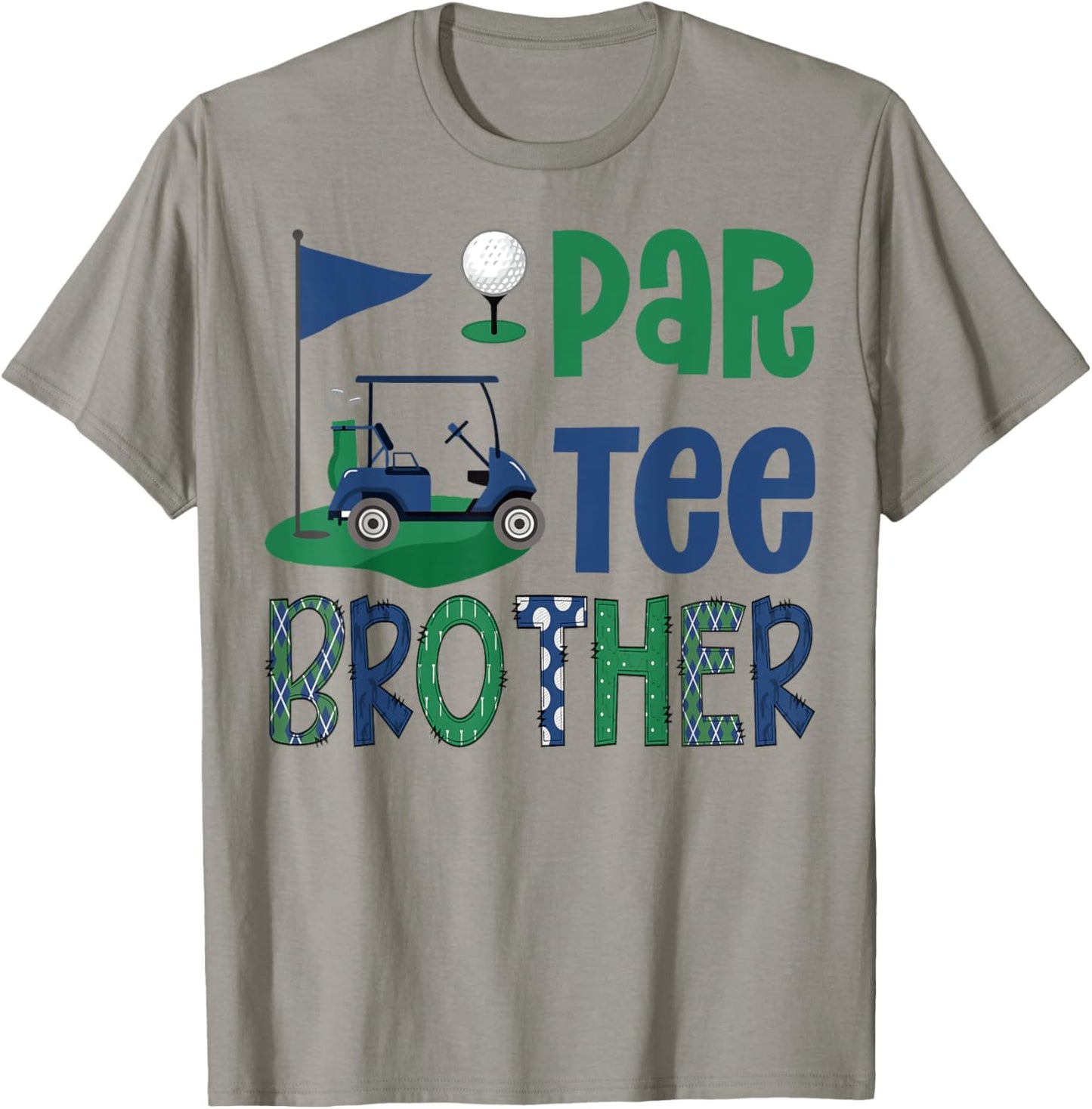 Par- Brother Golf Lover Birthday Party Family Matching T-Shirt - T-Shirt | Sand