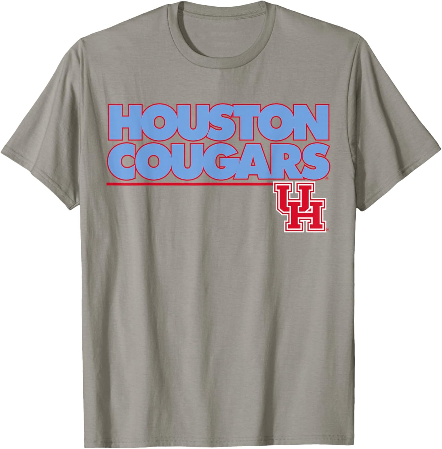 University of Houston | Houston Blue Collection Block Logo T-Shirt - T-Shirt | Sand
