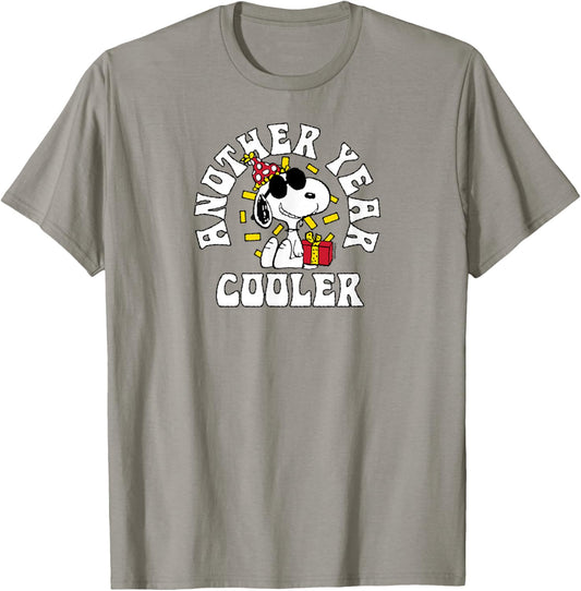 Peanuts - Snoopy Birthday Another Year Cooler T-Shirt - T-Shirt | Sand
