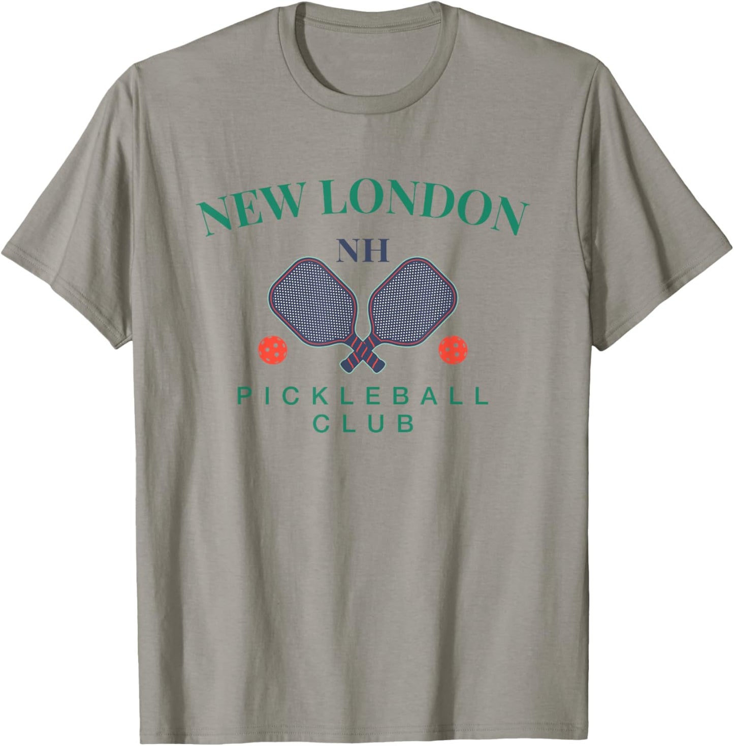 New London, NH Pickleball Club for Paddle Players T-Shirt - T-Shirt | Sand