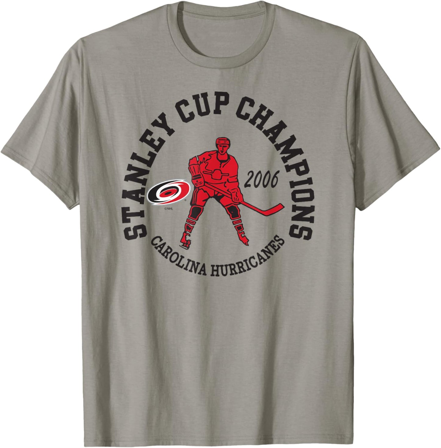 Carolina Hurricanes Stanley Cup Champions 2006 Gray T-Shirt - T-Shirt | Sand