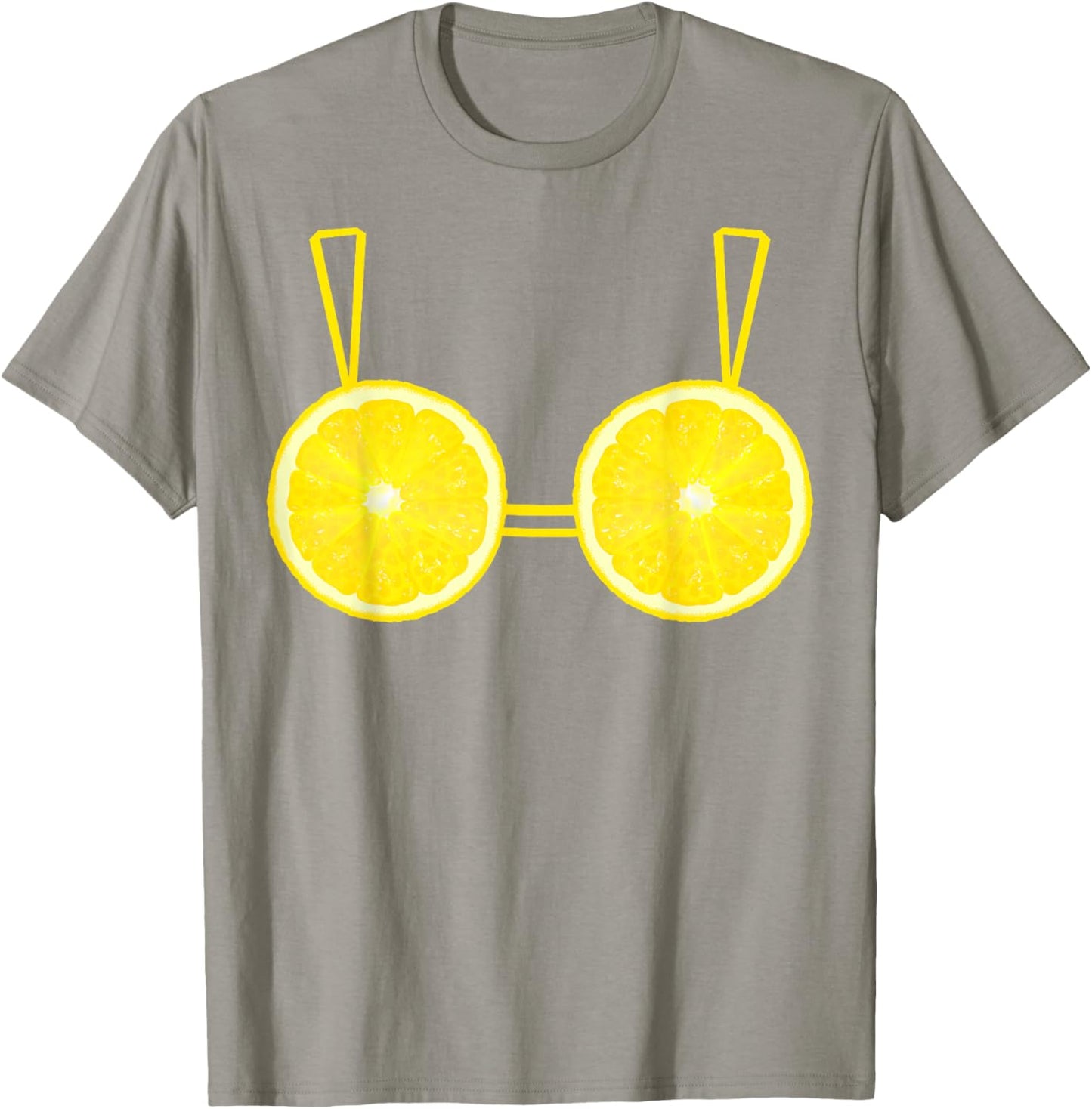 Funny Lemon Bra Cosplay DIY Costume Halloween Girls Women T-Shirt - T-Shirt | Sand