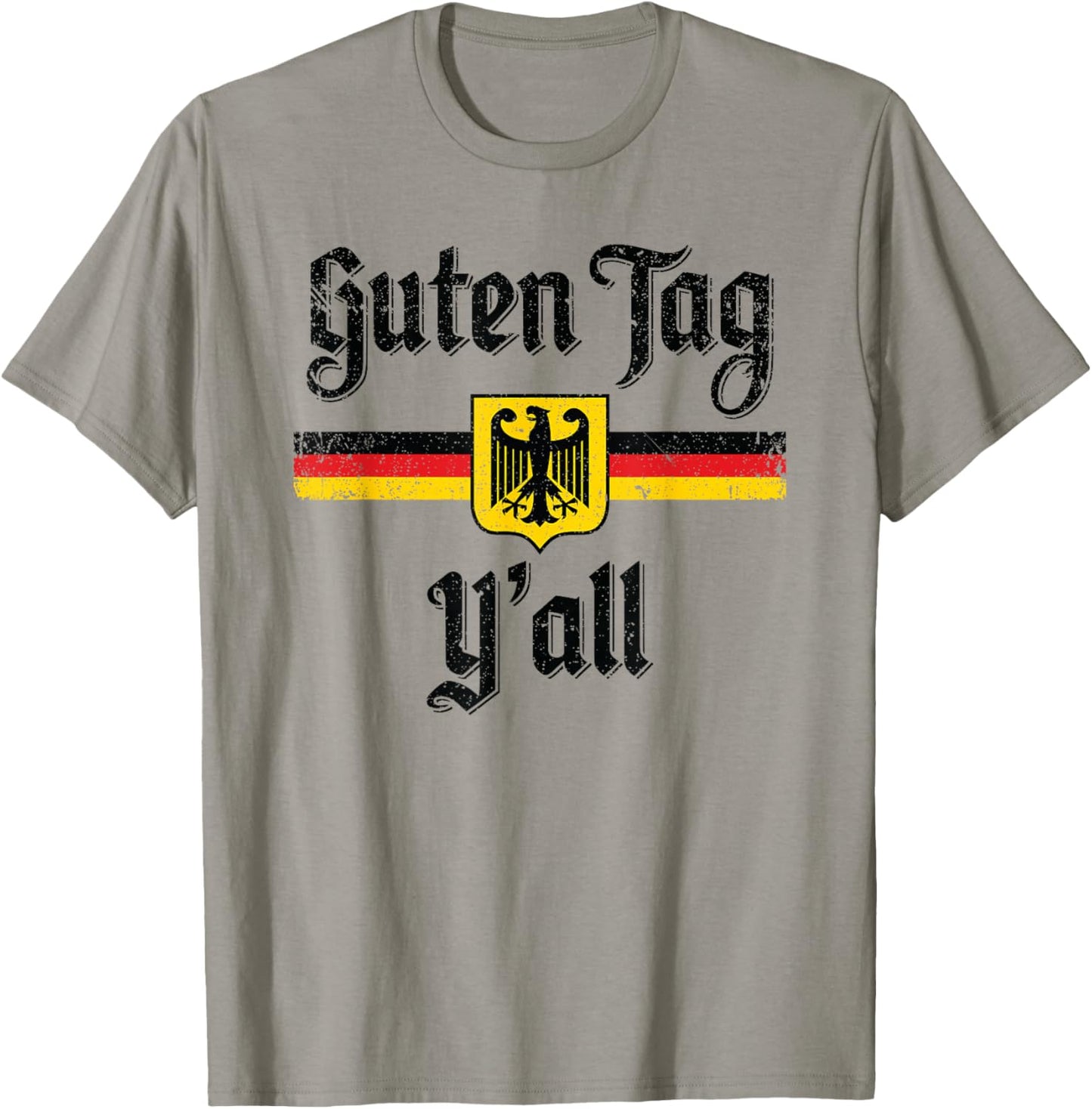 Oktoberfest German Flag Guten Tag Y'all T-Shirt - T-Shirt | Sand