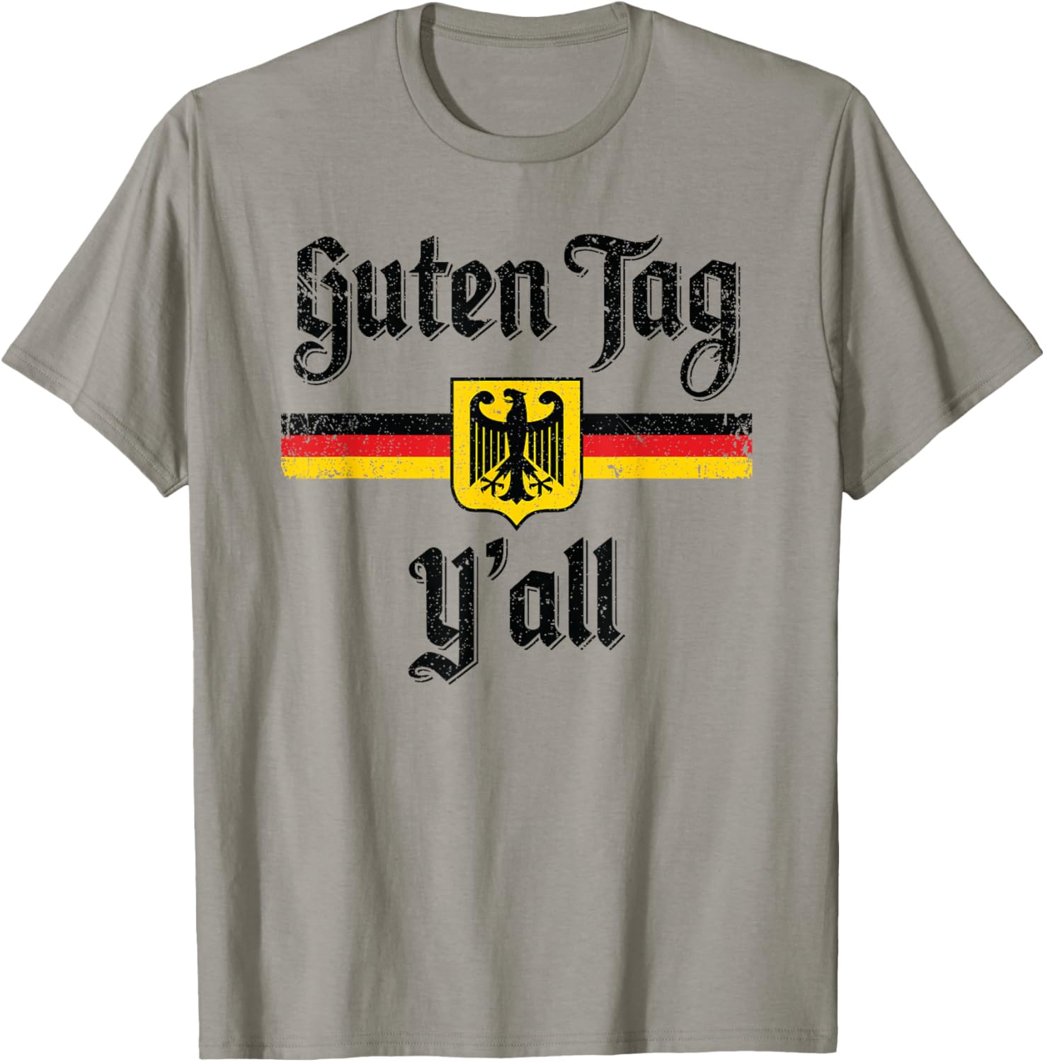 Oktoberfest German Flag Guten Tag Y'all T-Shirt - T-Shirt | Sand