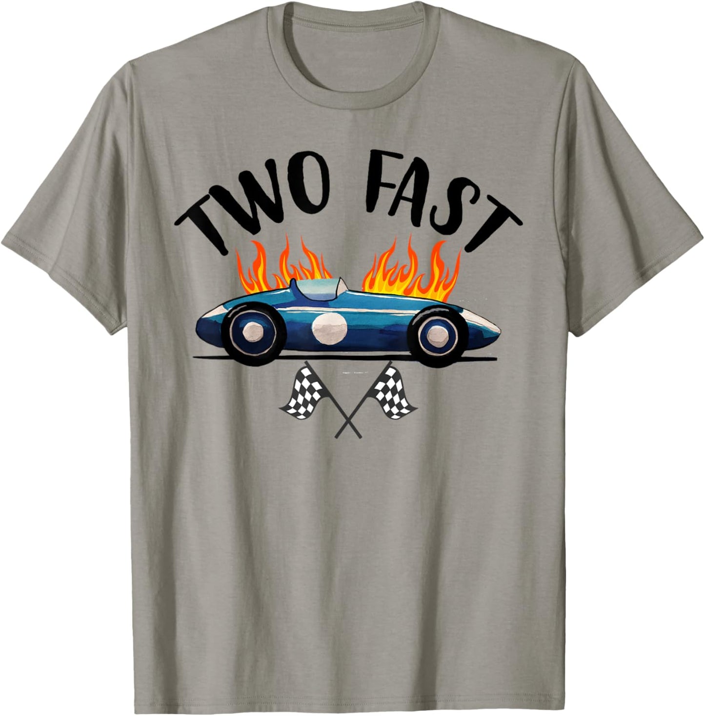 2nd Birthday Two Fast Race Car Second Bday Party Family T-Shirt - T-Shirt | Sand