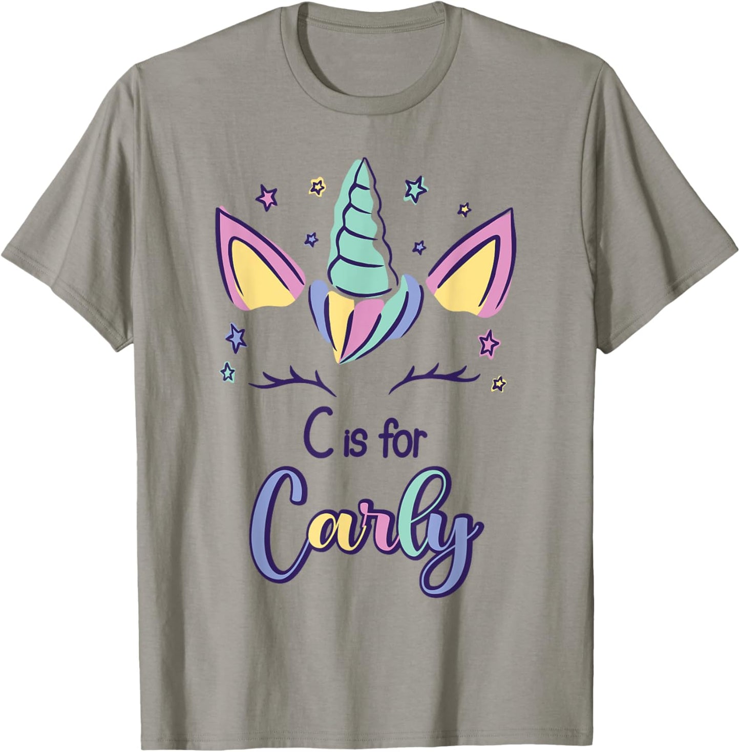 First Name Carly Personalized C Is For Carly T-Shirt - T-Shirt | Sand