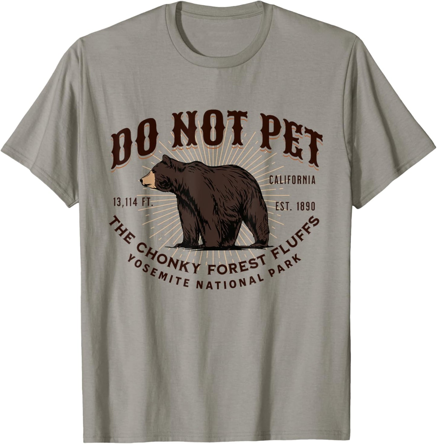 Yosemite National Park Black Bear Funny Souvenir T-Shirt - T-Shirt | Sand