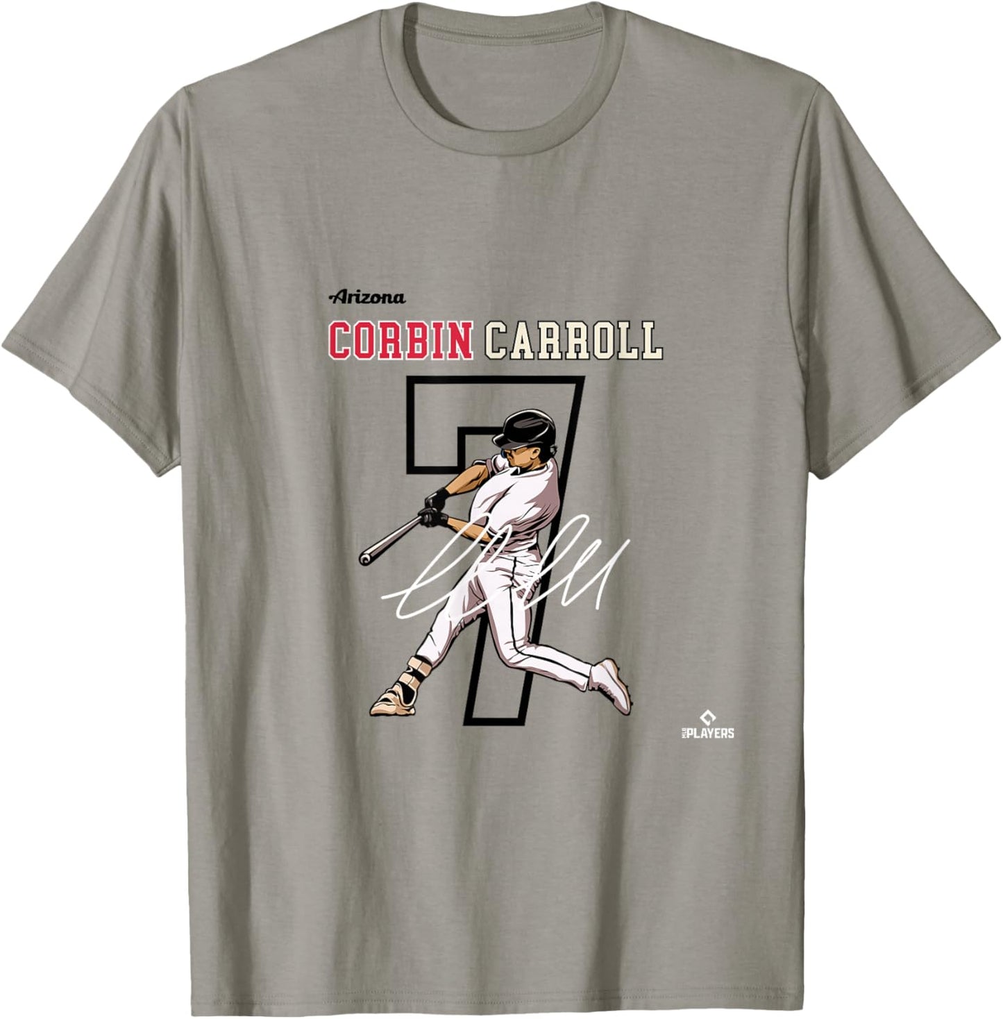 Corbin Carroll | Arizona Baseball Players | MLBCCA3005 T-Shirt - T-Shirt | Sand