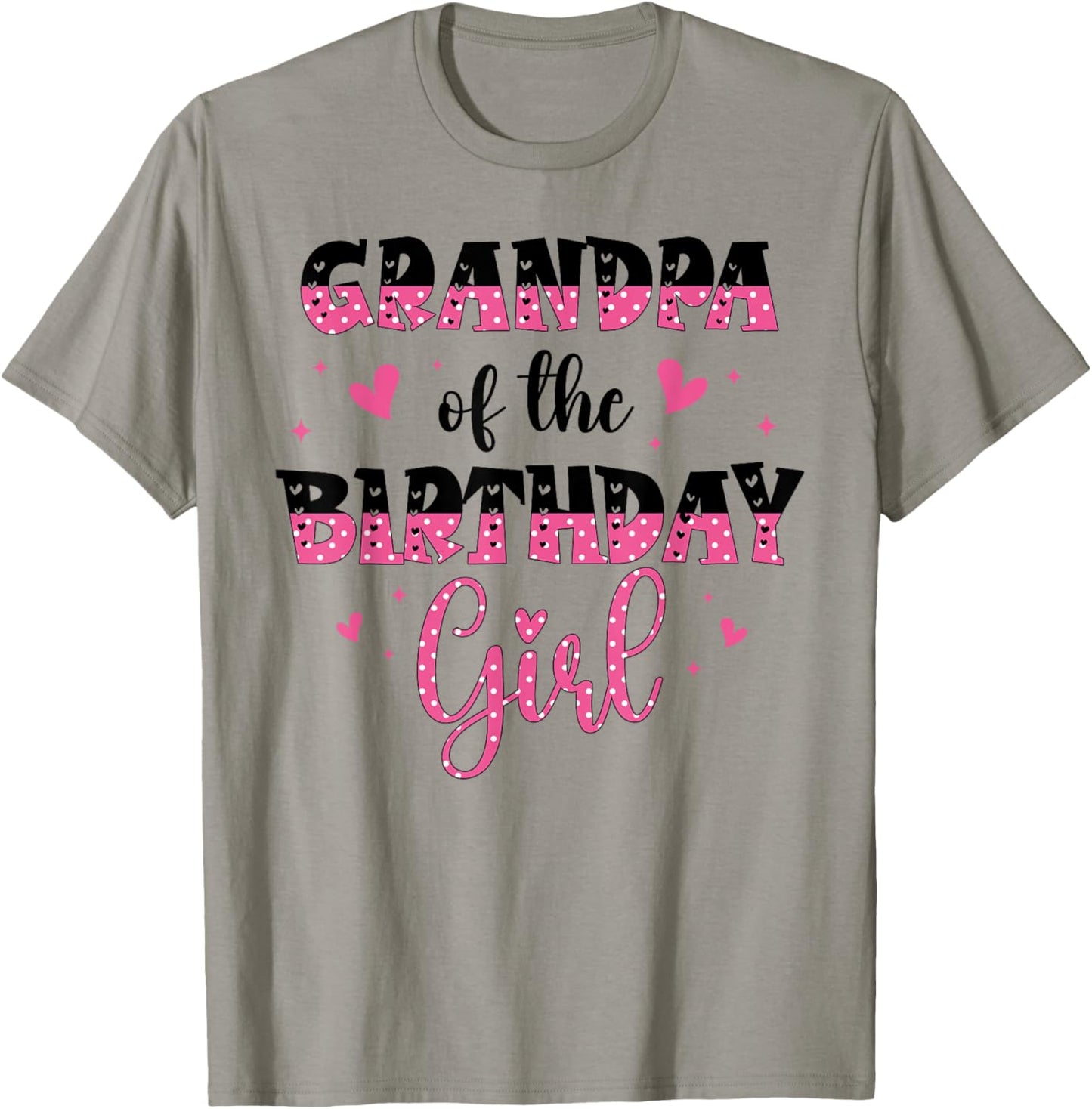 Grandpa of The Birthday Girl Family Matching Bday Party Kids T-Shirt - T-Shirt | Sand
