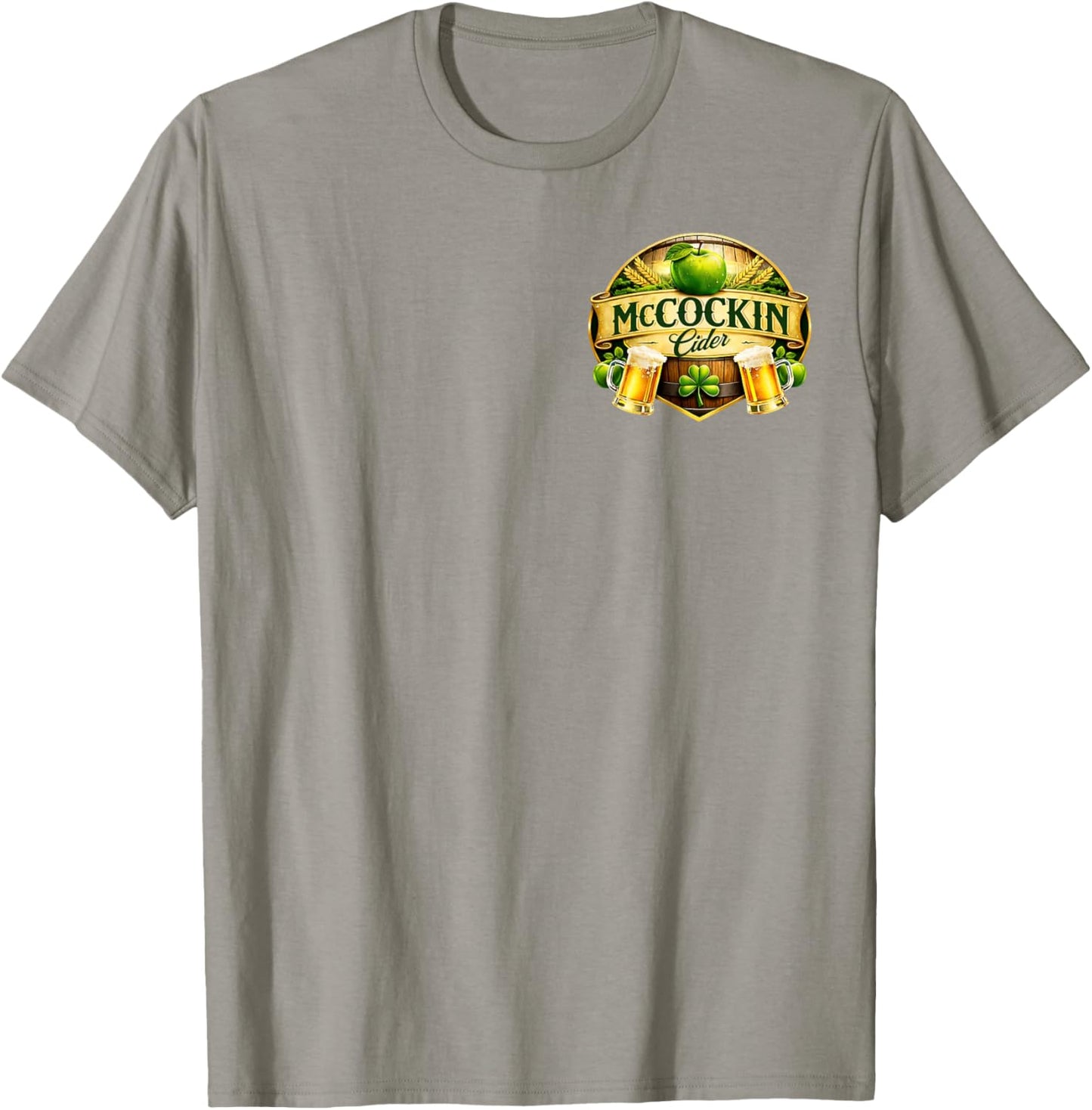 McCockin Cider McCain Funny St Patrick’s Day Adult Humor T-Shirt - T-Shirt | Sand