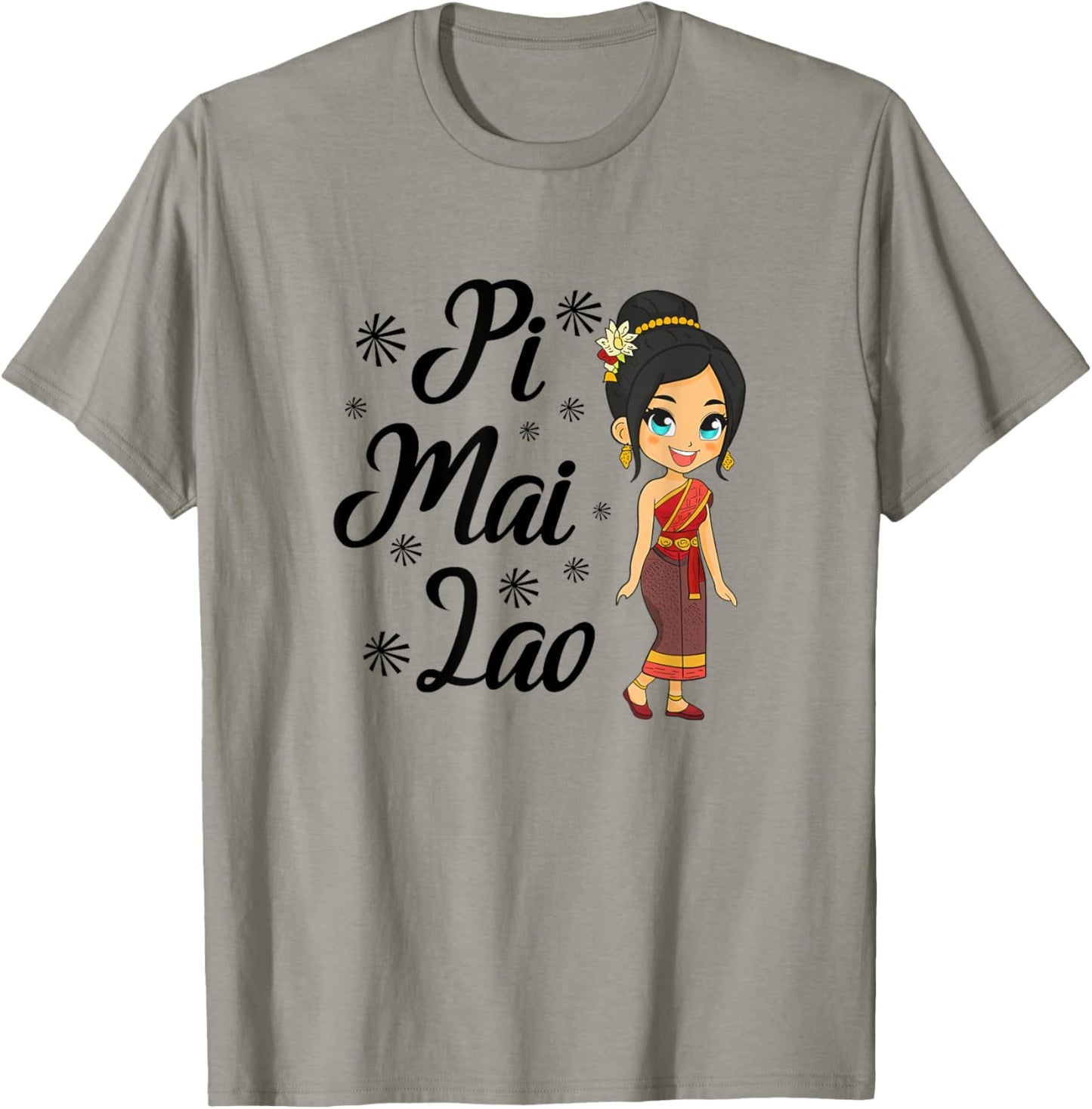 Laos Lao Laotian Happy Lao New Year Pim Mai Lao T-Shirt - T-Shirt | Sand
