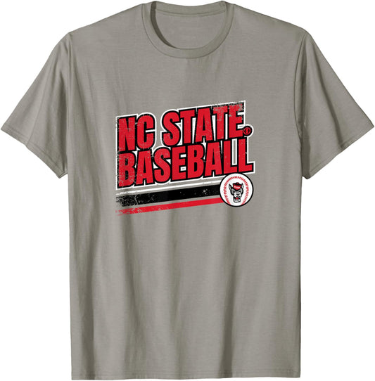 NC State Wolfpack: Retro Baseball T-Shirt - T-Shirt | Sand