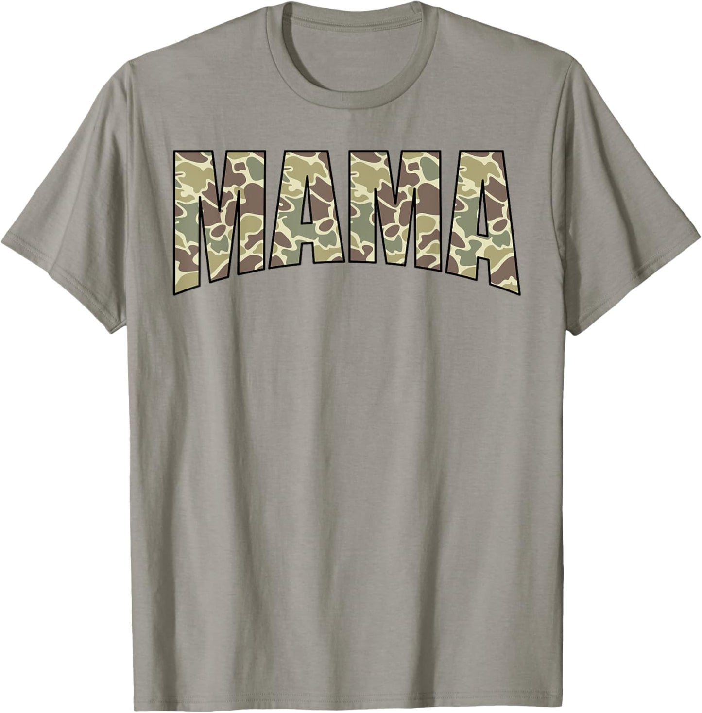 Vintage Mama Camo US Flag Old Camouflage Hunting Season T-Shirt - T-Shirt | Sand