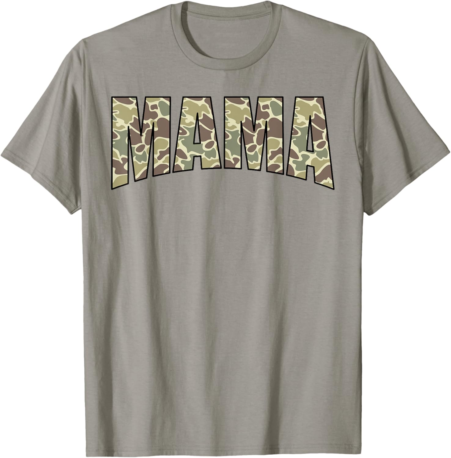 Vintage Mama Camo US Flag Old Camouflage Hunting Season T-Shirt - T-Shirt | Sand
