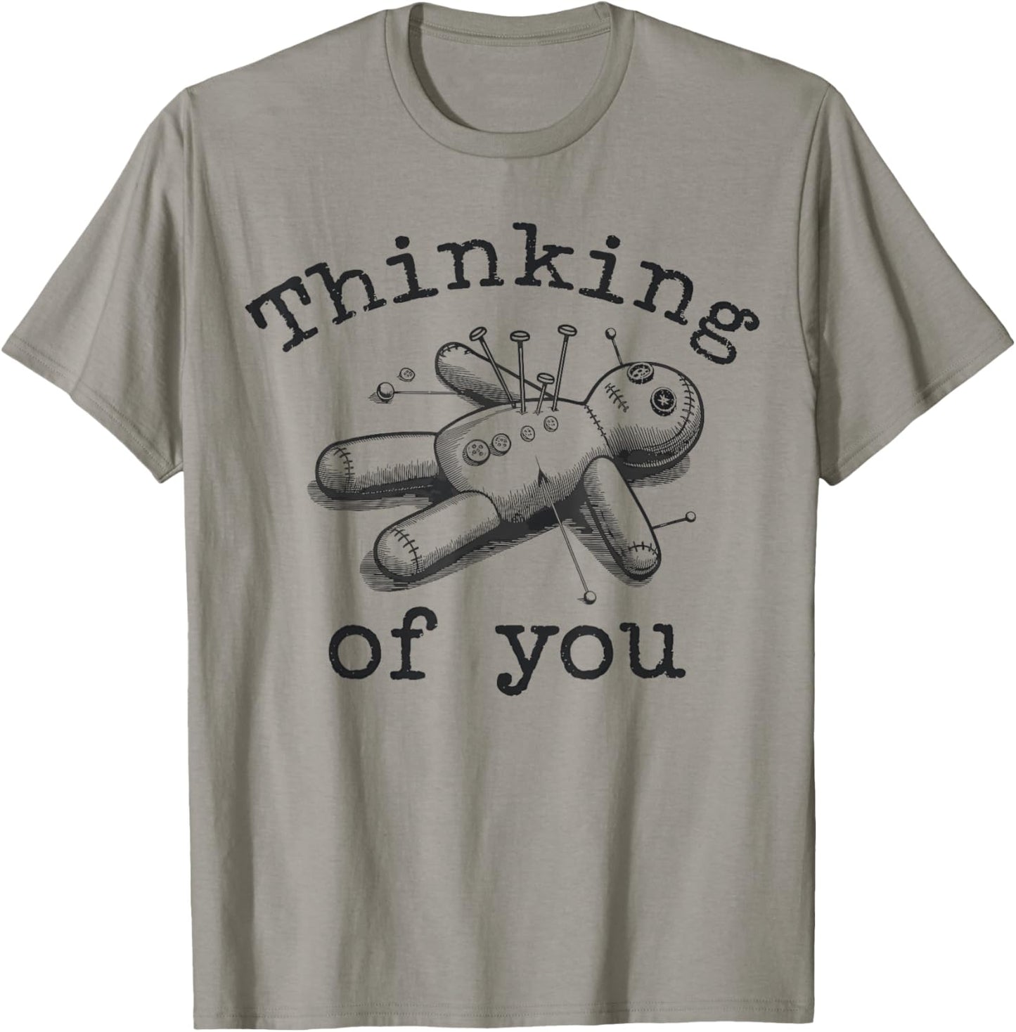 Thinking Of You Vintage Voodoo Doll T-Shirt - T-Shirt | Sand