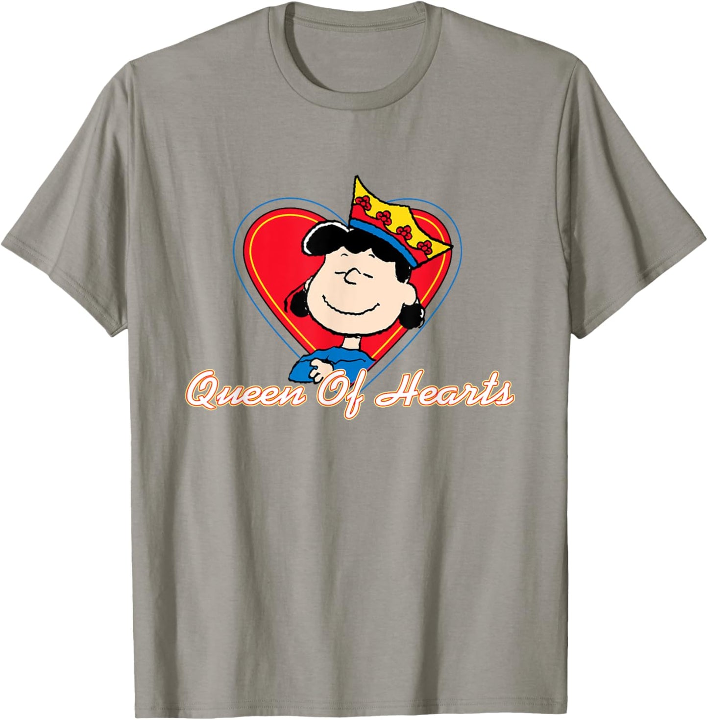 Peanuts Lucy Van Pelt Queen Of Hearts T-Shirt - T-Shirt | Sand