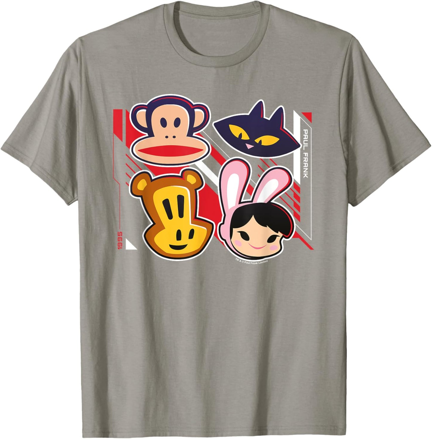 Paul Frank Retro 1995 Julius The Monkey & Co Heads T-Shirt - T-Shirt | Sand