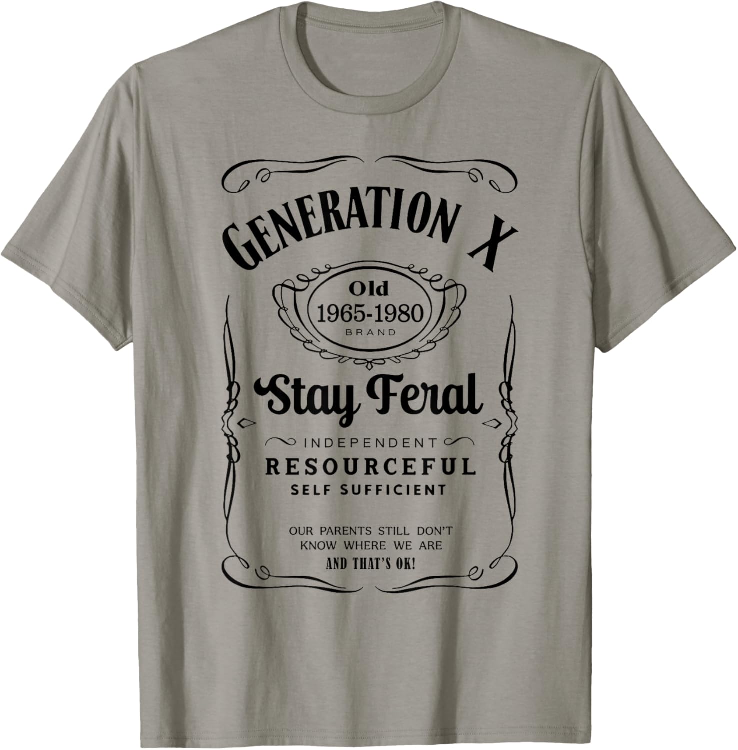 Generation X Stay Feral T-Shirt - T-Shirt | Sand