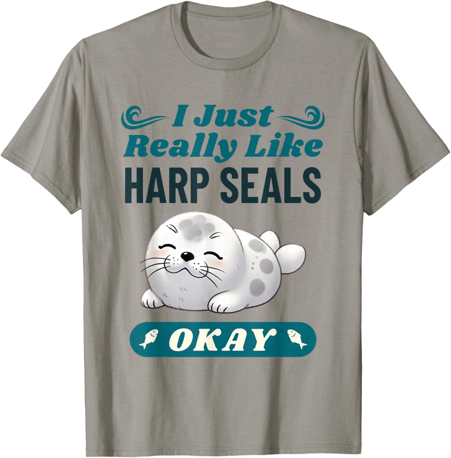 Harp Seal Lover Funny Saying Men Women Kids T-Shirt - T-Shirt | Sand