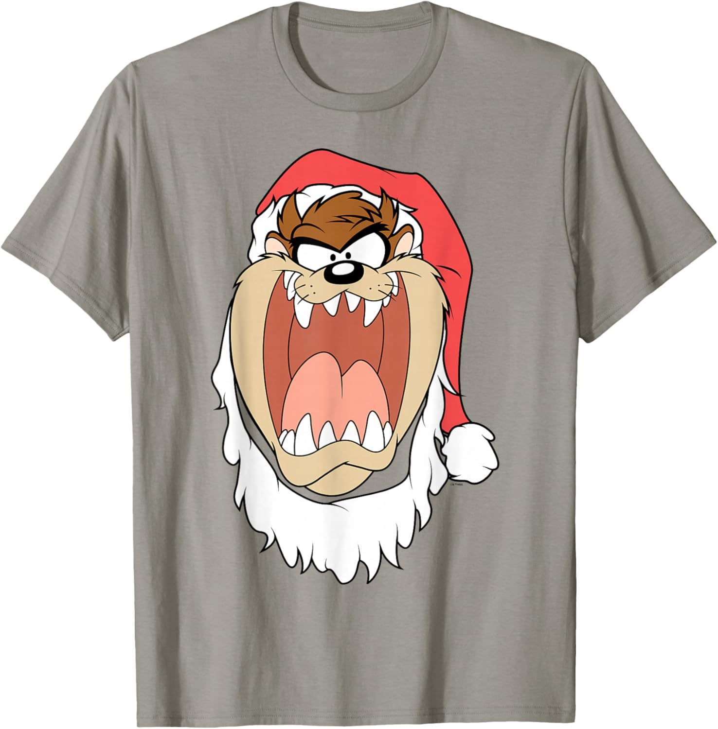 Christmas Looney Tunes Taz Santa Beard Costume T-Shirt - T-Shirt | Sand