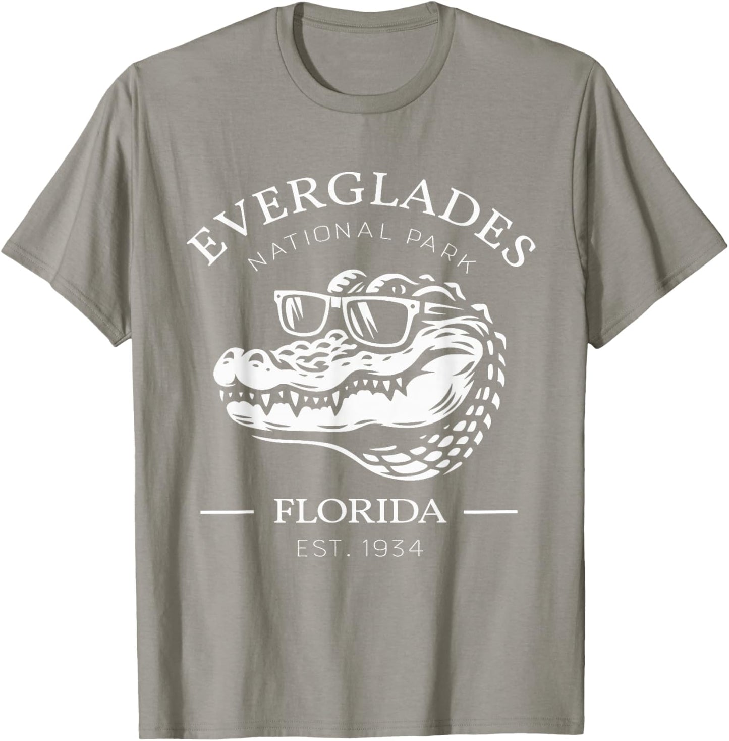 Retro Everglades National Park Alligators Crocodile Florida T-Shirt - T-Shirt | Sand